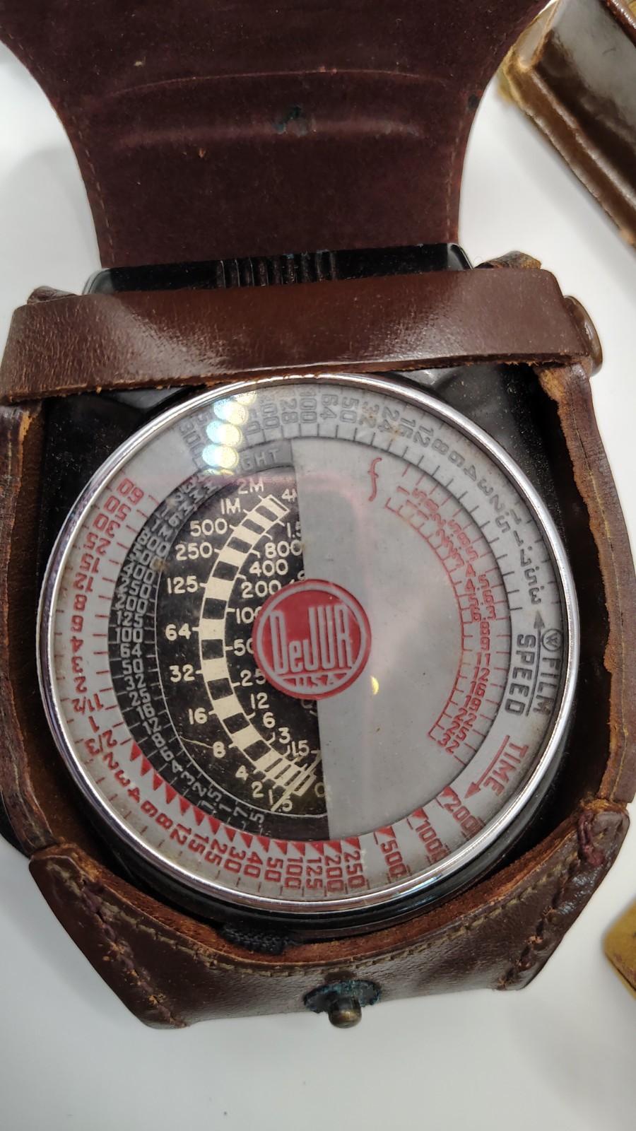 Vintage DeJur Critic Model 40 Exposure Meter Tested Working w/ Original Box Case