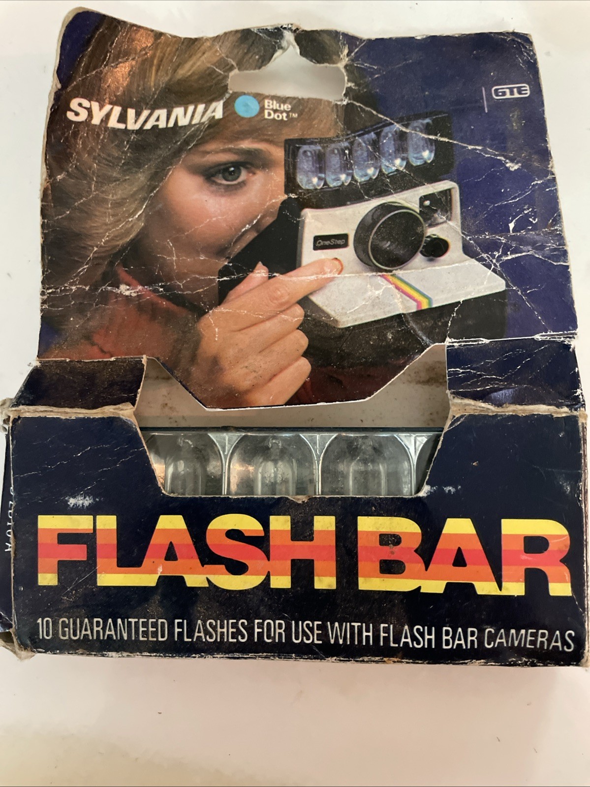 Sylvania Blue Dot Flash Bar 10 Flashes NOS VTG