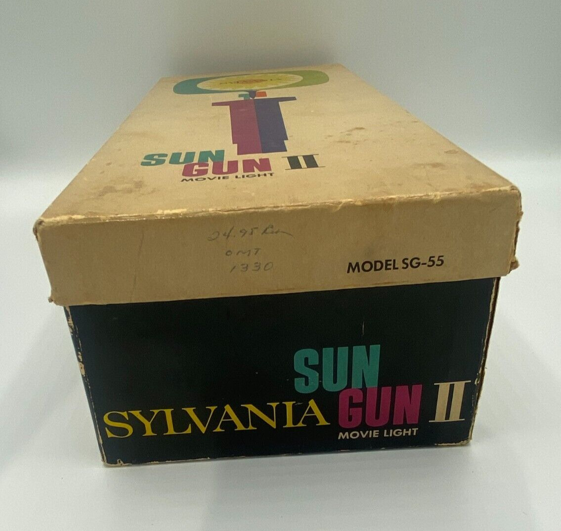 Sylvania Sun Gun II Model SG-55 Movie Light In Original Box Tested and Working