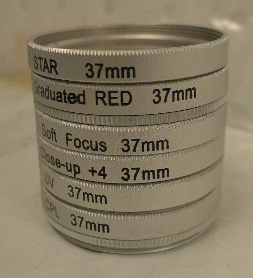 OEC Set of 6 Threaded 37mm Filters – Used – RARE – See List