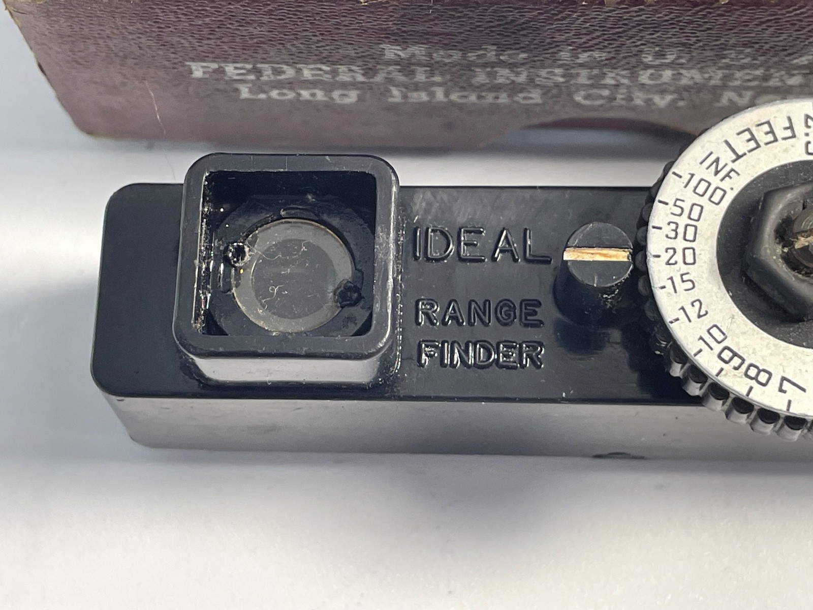 Vintage Ideal Range Finder Federal Instrument Corp USA Long Island NY with Box