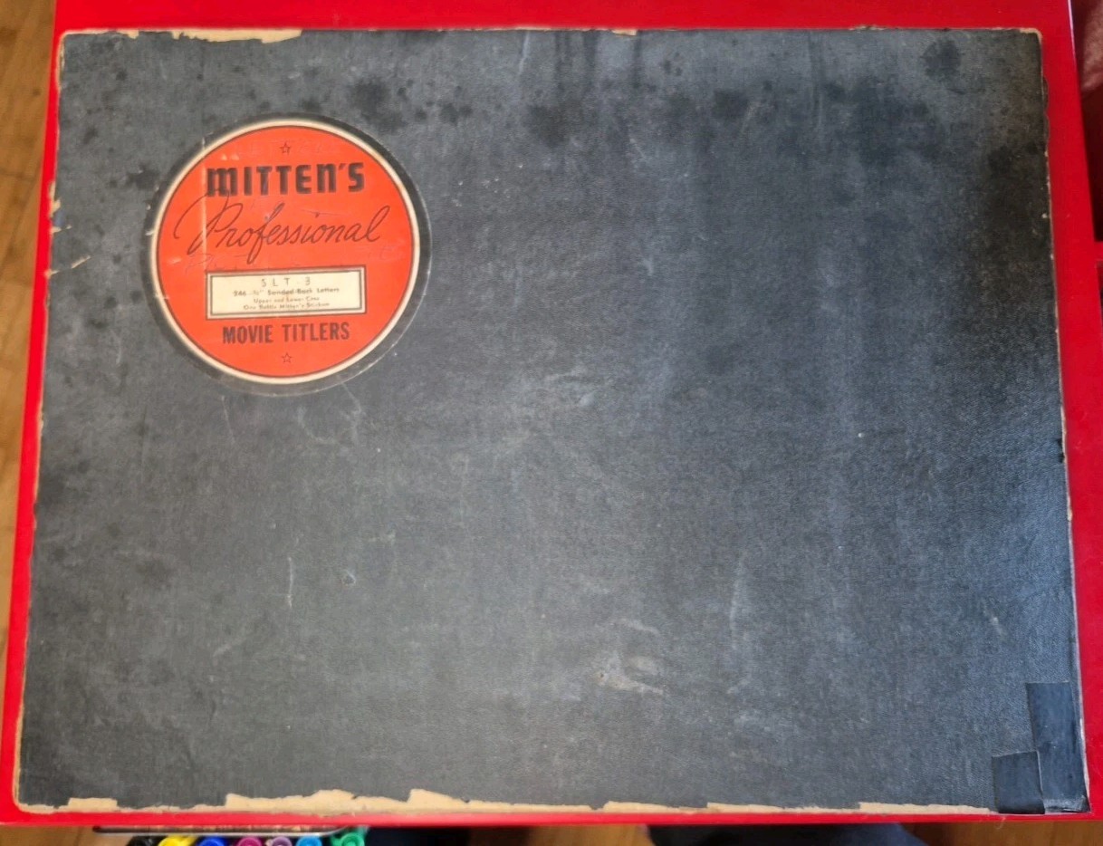 Vintage Mitten’s Professional Movie Titler SLT- 3 Set 3/4″ Letters – @190 items