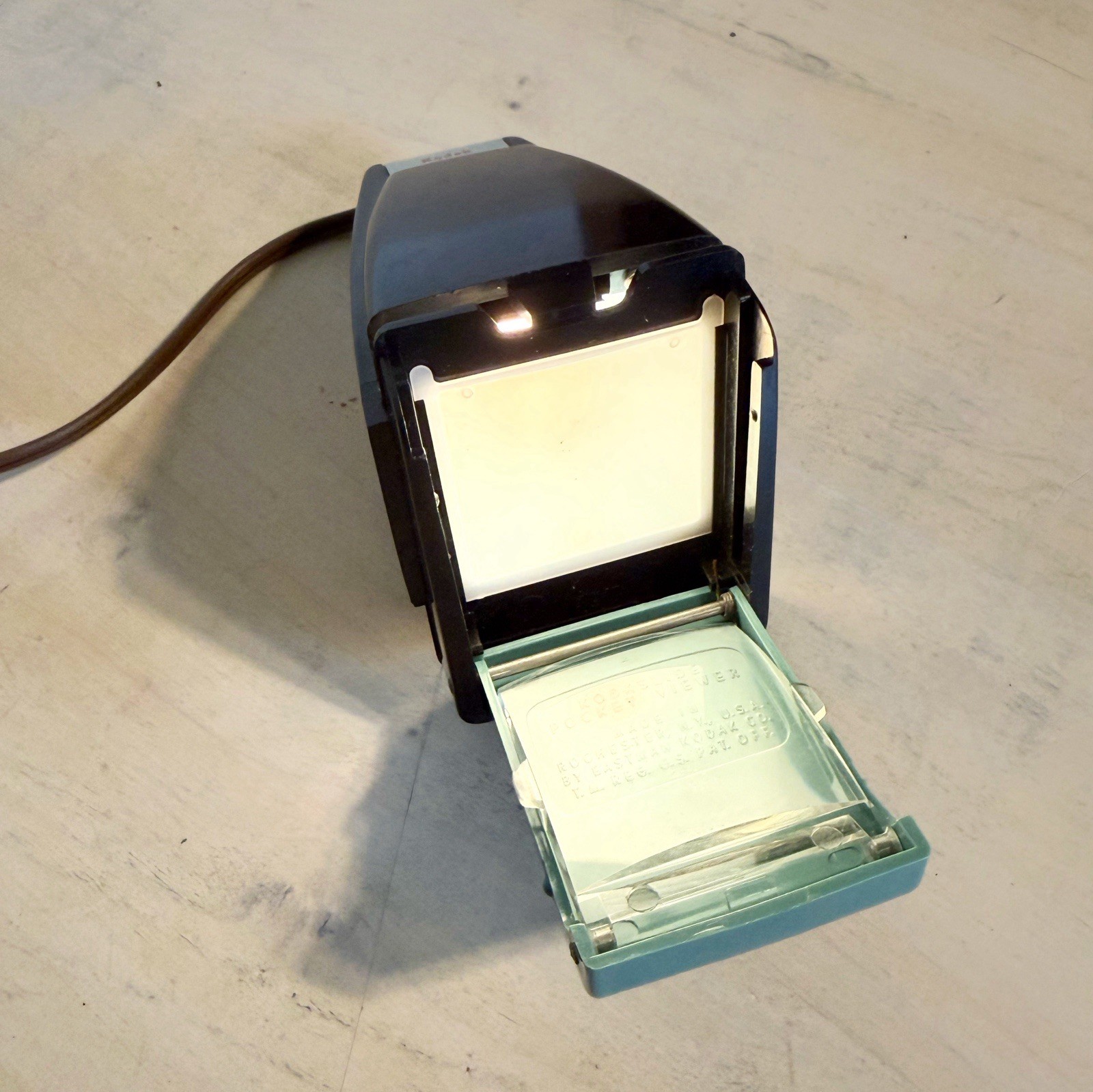 Vintage Kodak Illuminator Model-1 Late 50s Lighting Source for 2×2″ Slides Works