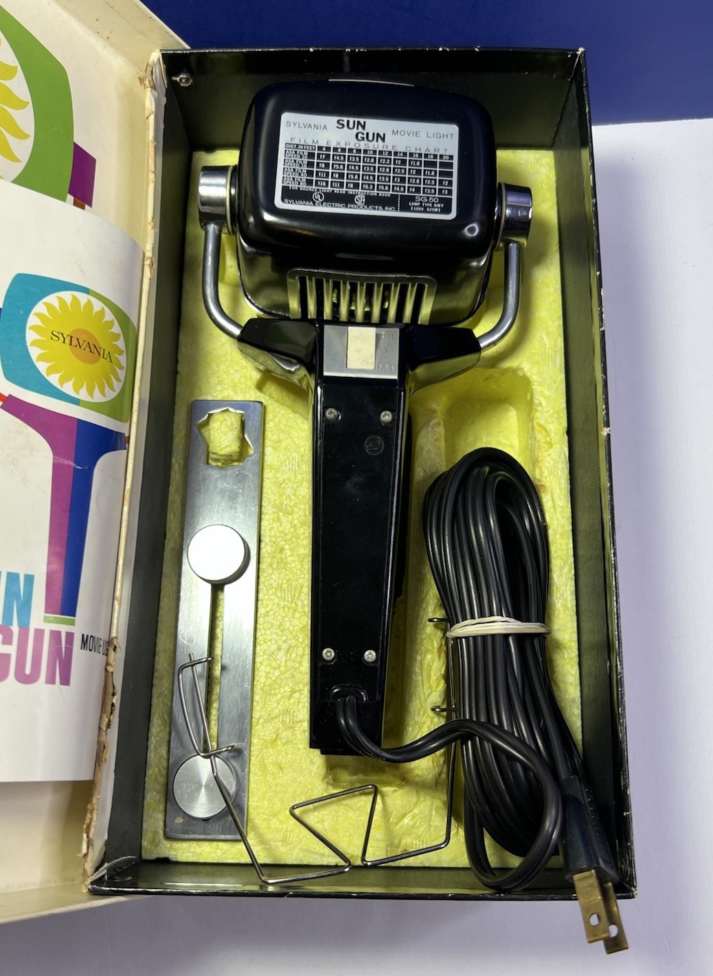 Vintage Sylvania Sun Gun Movie Light Model SG-50 in Box Complete – VGC Works