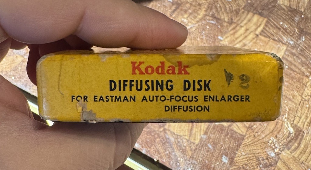 Vintage KODAK Diffusing Disk No. 2 for Eastman Auto-Focus Enlarger