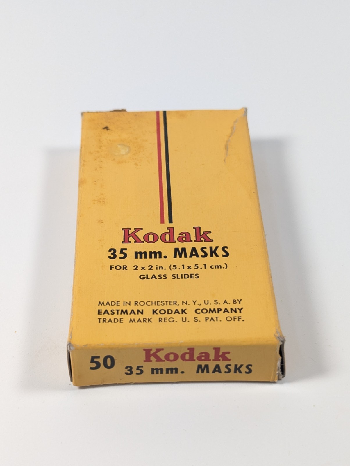 Vintage Kodak 35mm Slide Masks for 2″x2″ Glass Slides , Box of 50 Vtg