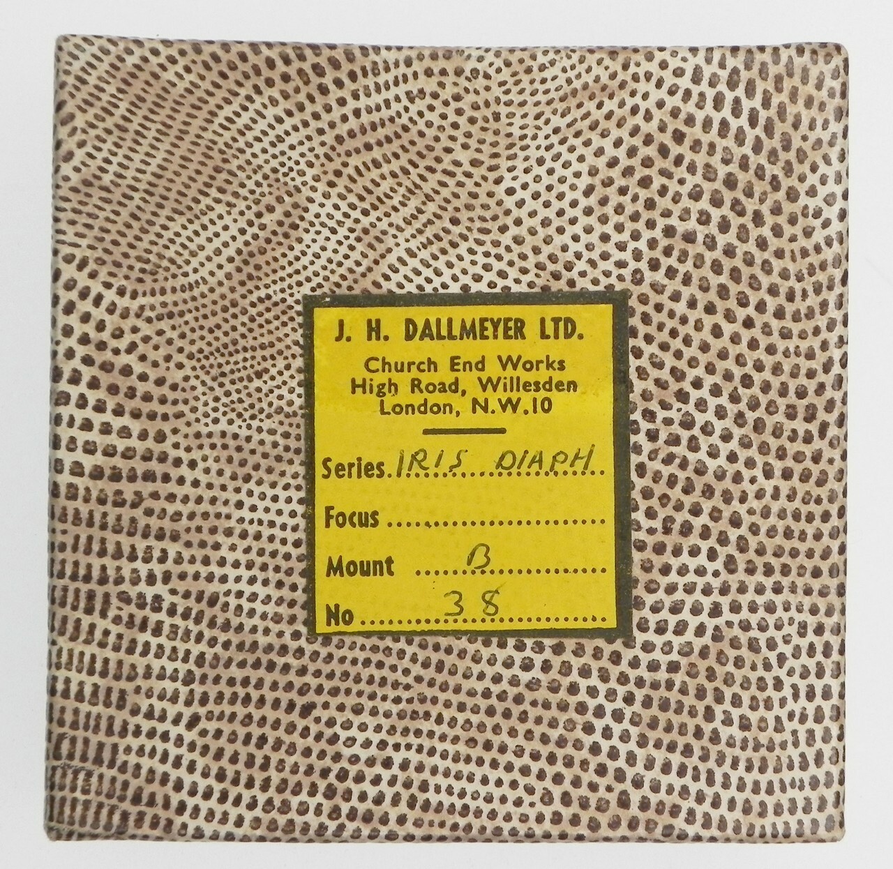 Dallmeyer Iris Diaphragm No.38B with aperture ring ………. LN w/Box #1