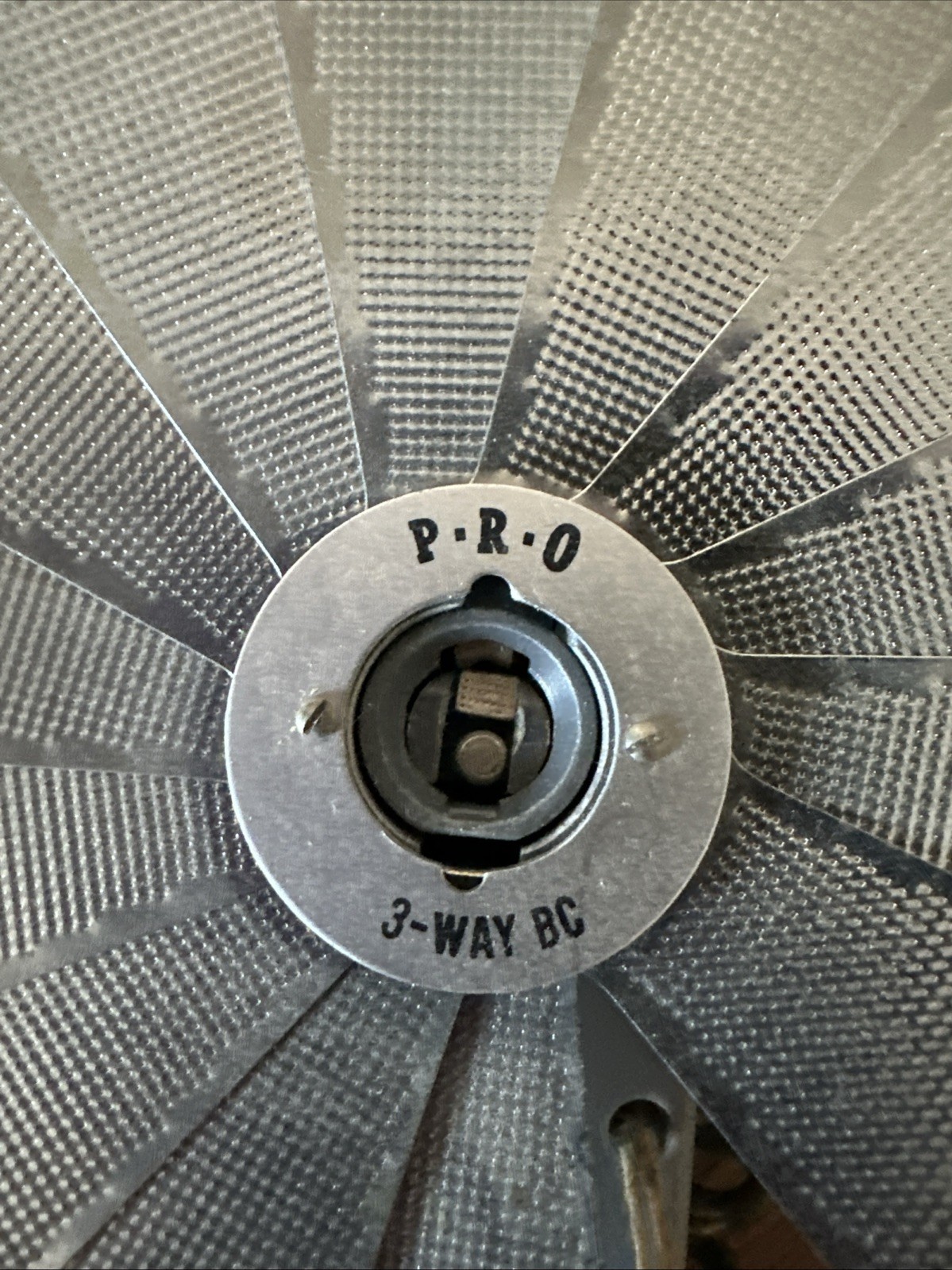 PRO 3 Way BC Tilt-A-Mite Camera Flash Unit Collapsible Fan Style Vintage Japan