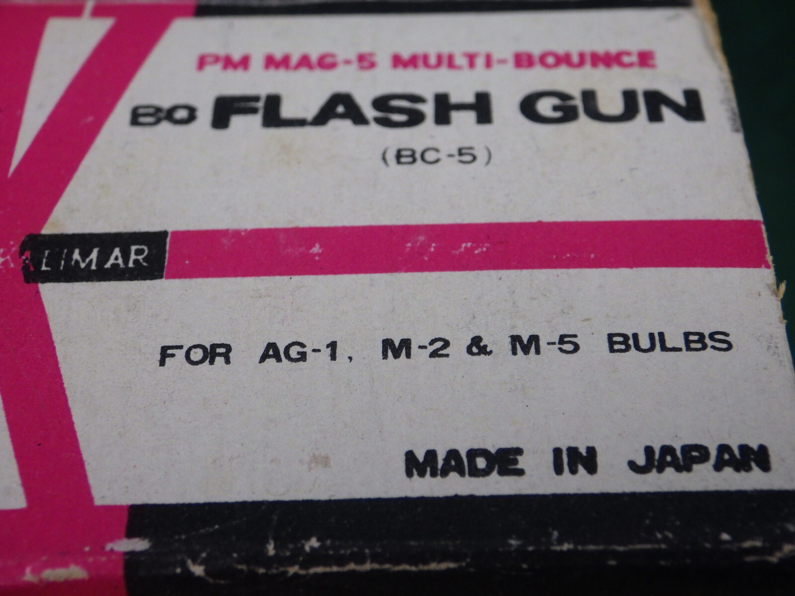 Vintage Kalimar PM Mag 5 multi bounce flash gun 1960s camera accessory
