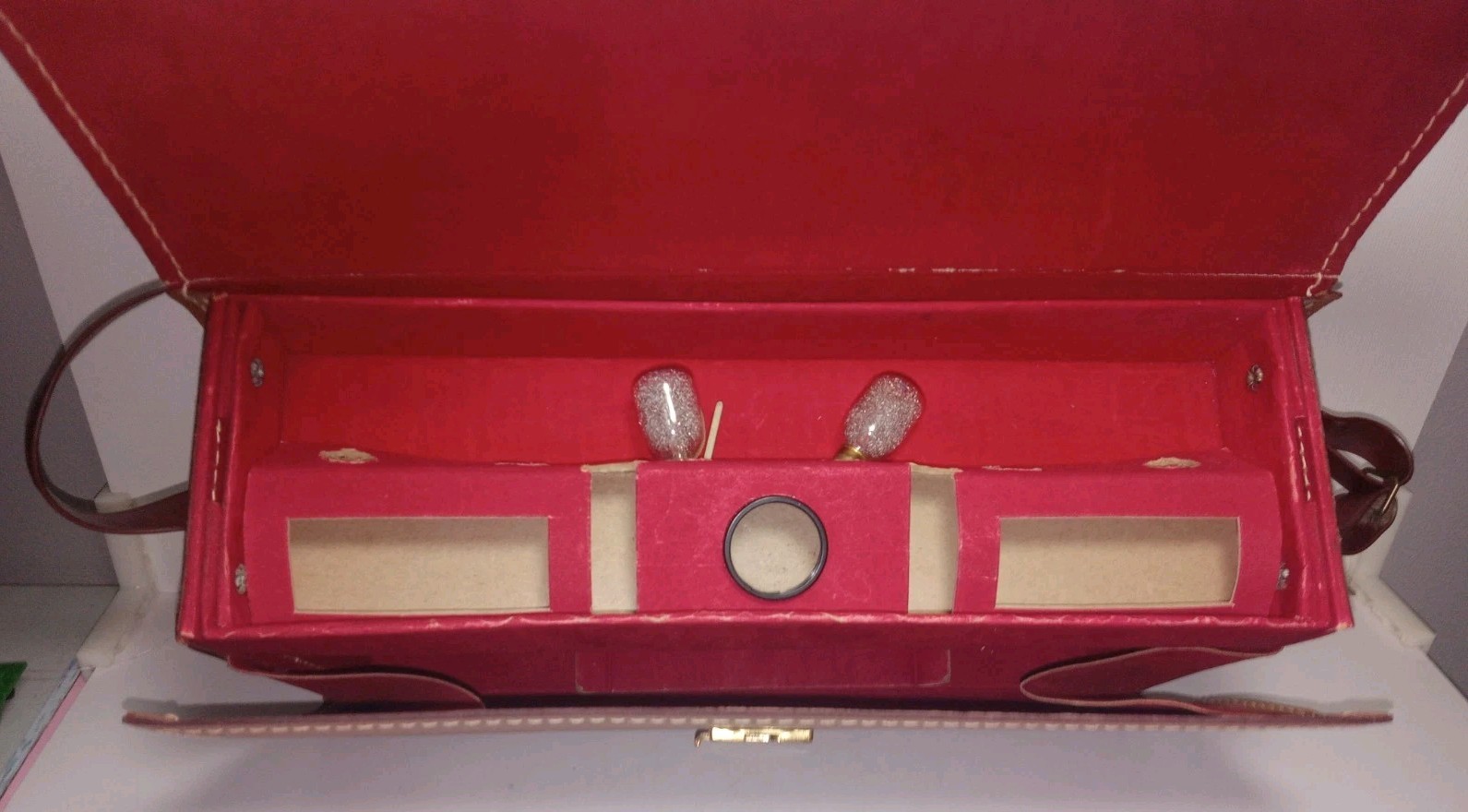 Vtg ANSCO Ready Flash Camera/Carrying Case w/Two Bulbs & No. 29 Portrait Lens 1+