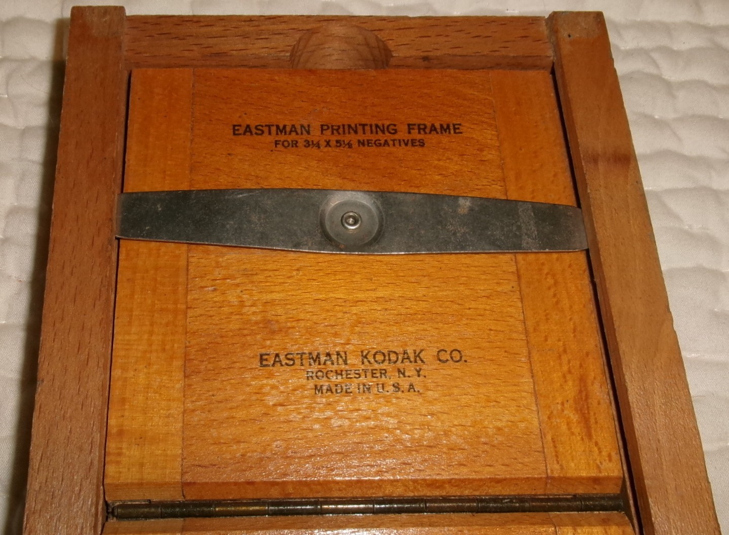 Antique Eastman Kodak Auto Mask Printing Frame Negatives Wood Oak 3 1/4 x 5 1/2