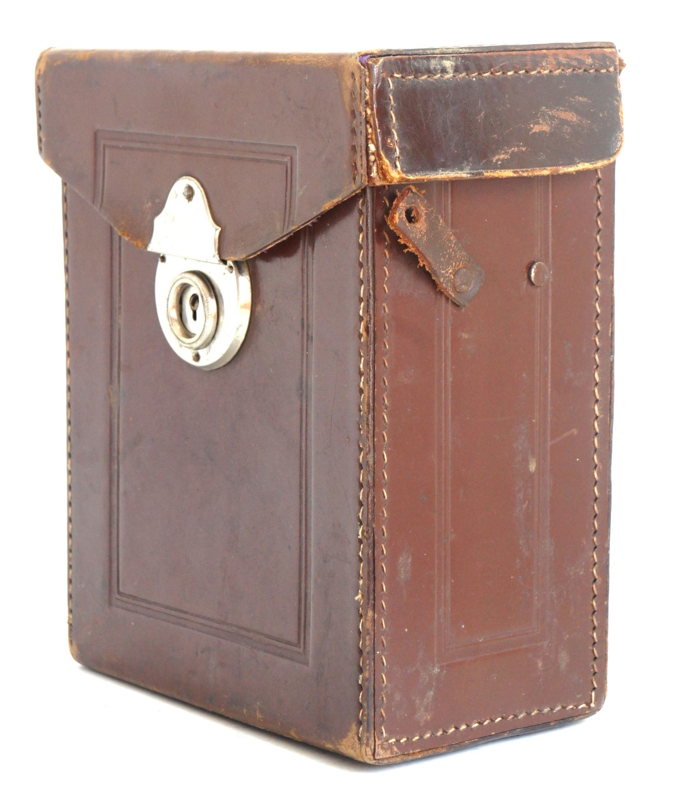 Antique Leather Camera Case 9×12 Velvet Lined for Zeiss Ikon Voigtlander ICA