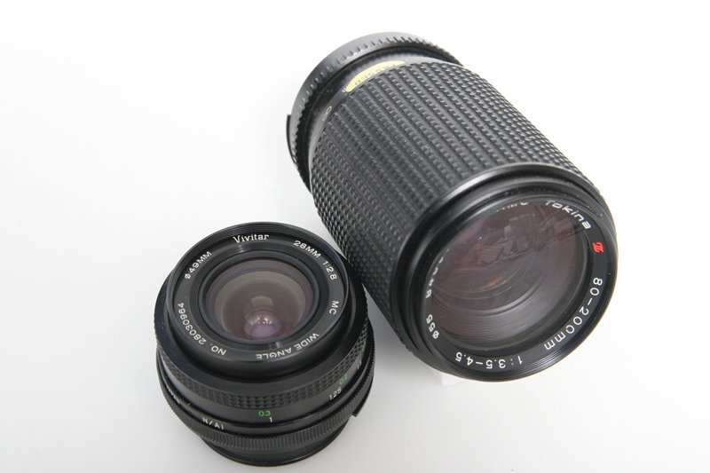 Nikon 28mm & 80-200mm aftermarket lenses