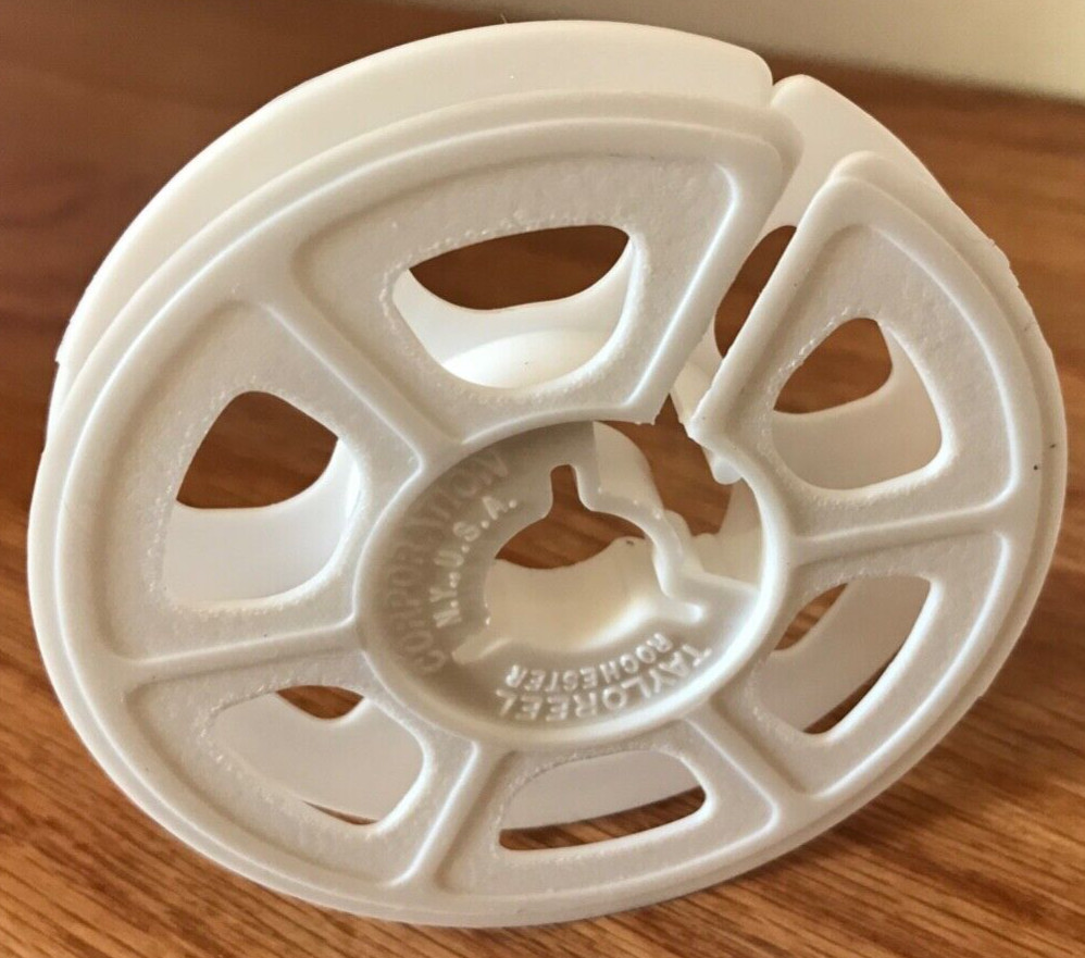 SUPER-8 50 ft. White Plastic Movie Film Reels – BRAND NEW 6-Reel Pack Super 8mm