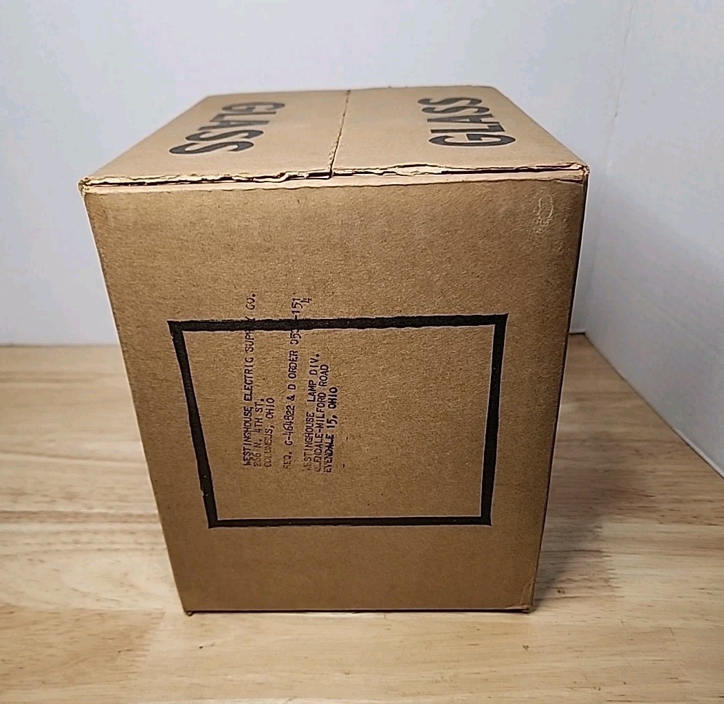 Vintage Sealed Case 144 Westinghouse PH/8 Synchro-Press Photoflash No. 8 Bulbs