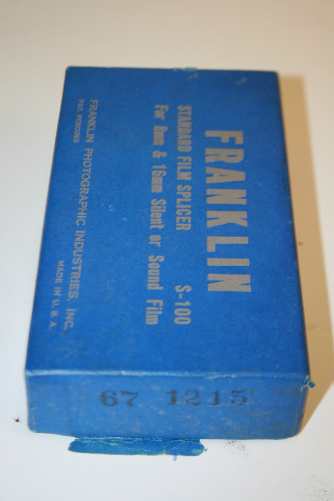 Vintage Mid Century Franklin Industries 8mm Film Splicer w/ Original Box Rare