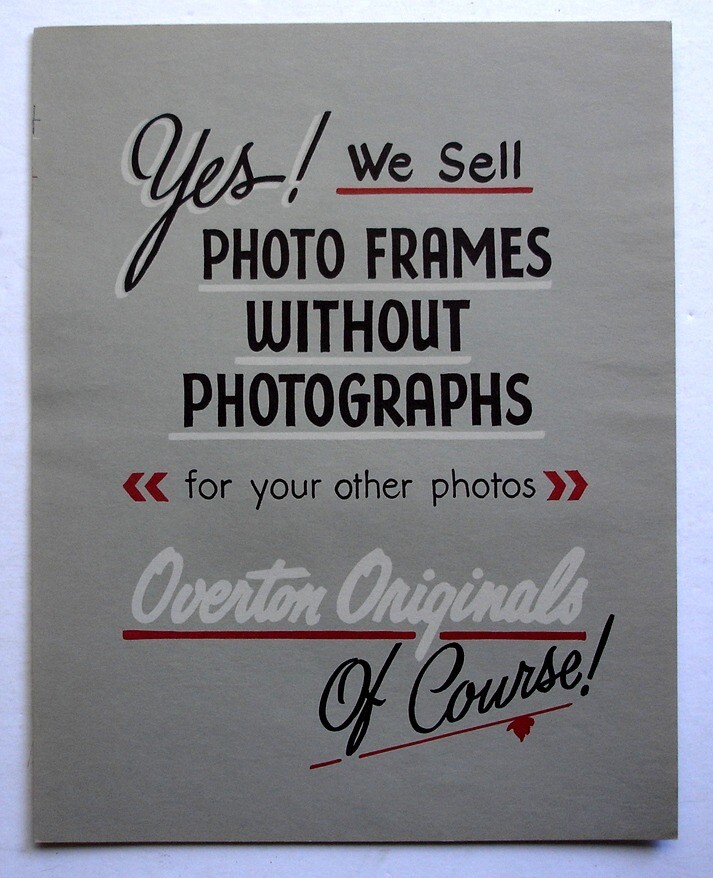 Set of 5 VTG Overton Original 11×14 Display Cards for the Portrait Photographer