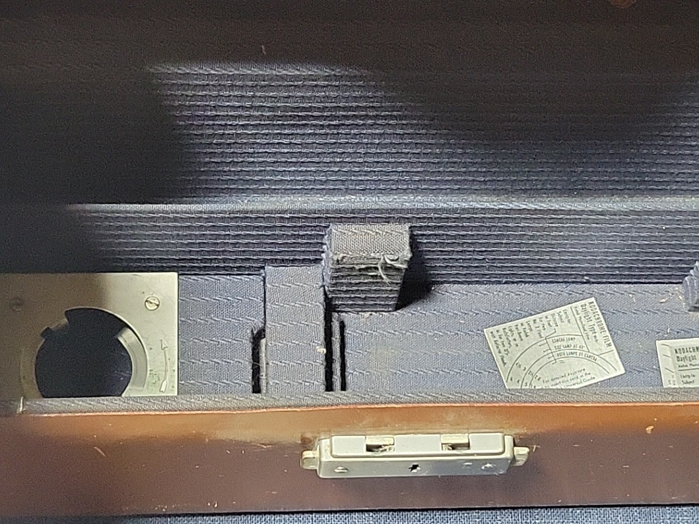 Vintage Hard Leather Movie Camera Case for Kodak Brown With Key Has Wear See Pic