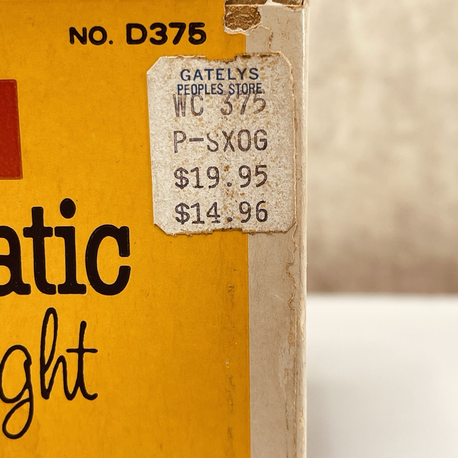 VTG 60s Kodak Instamatic Model 1 Movie Light Original Box NOT Tested Needs Bulb