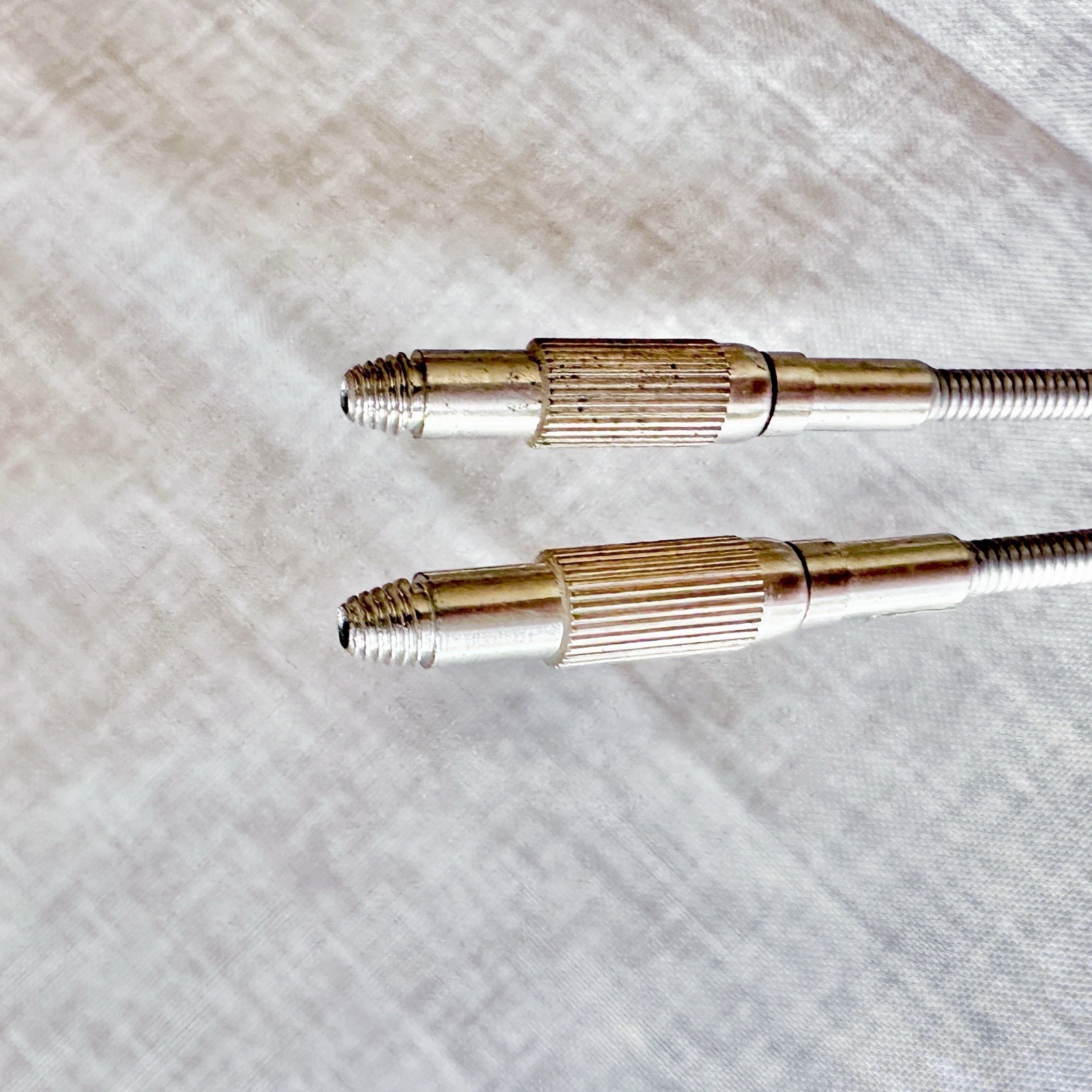 2x Vintage 14.5” Inch Shutter Release Cables for 35mm Film Camera Metal Spring