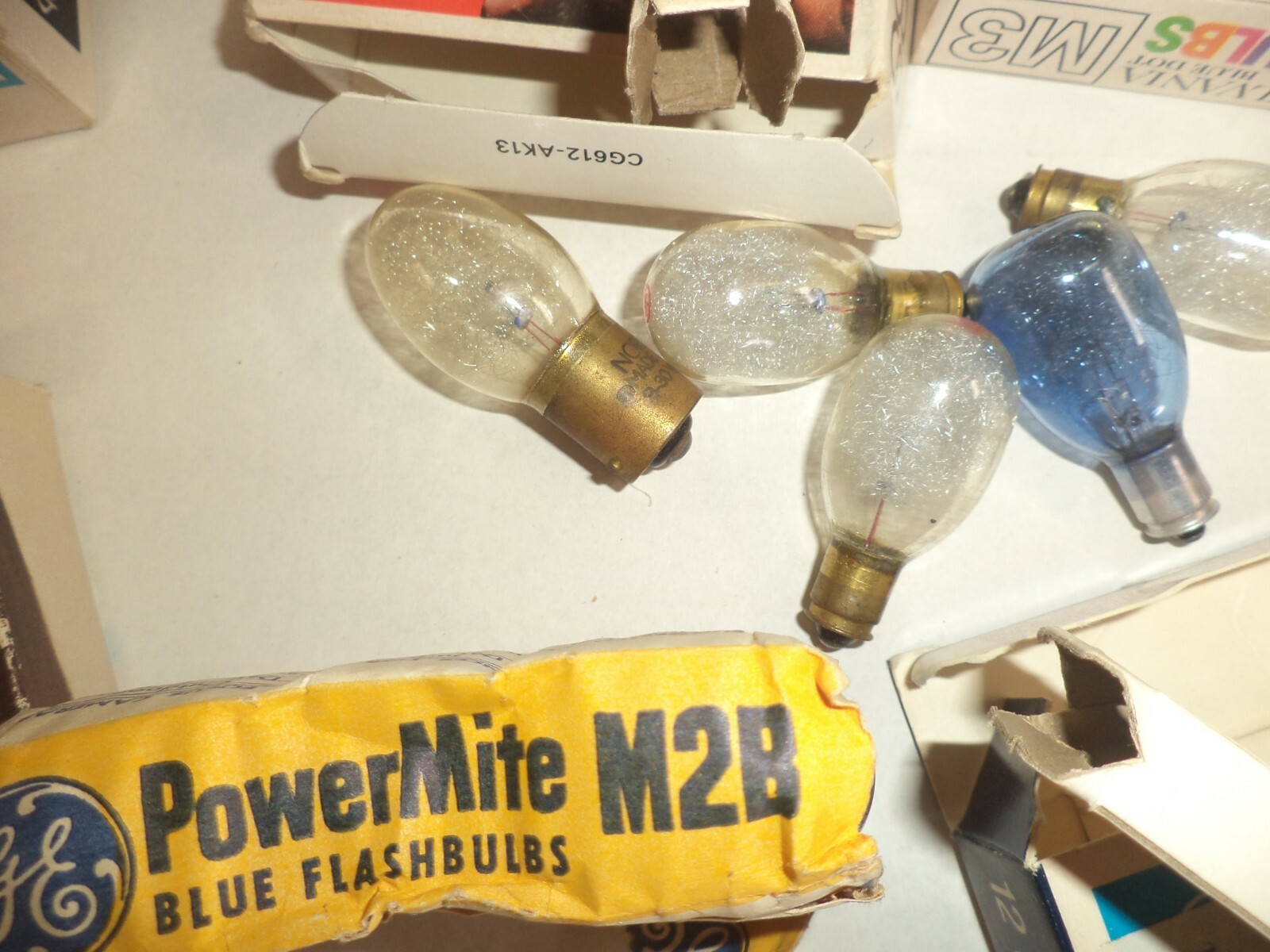 Vintage Camera Flash Bulbs M3B M3 Lot of 7 Boxes Plus GE Sylvania Westinghouse
