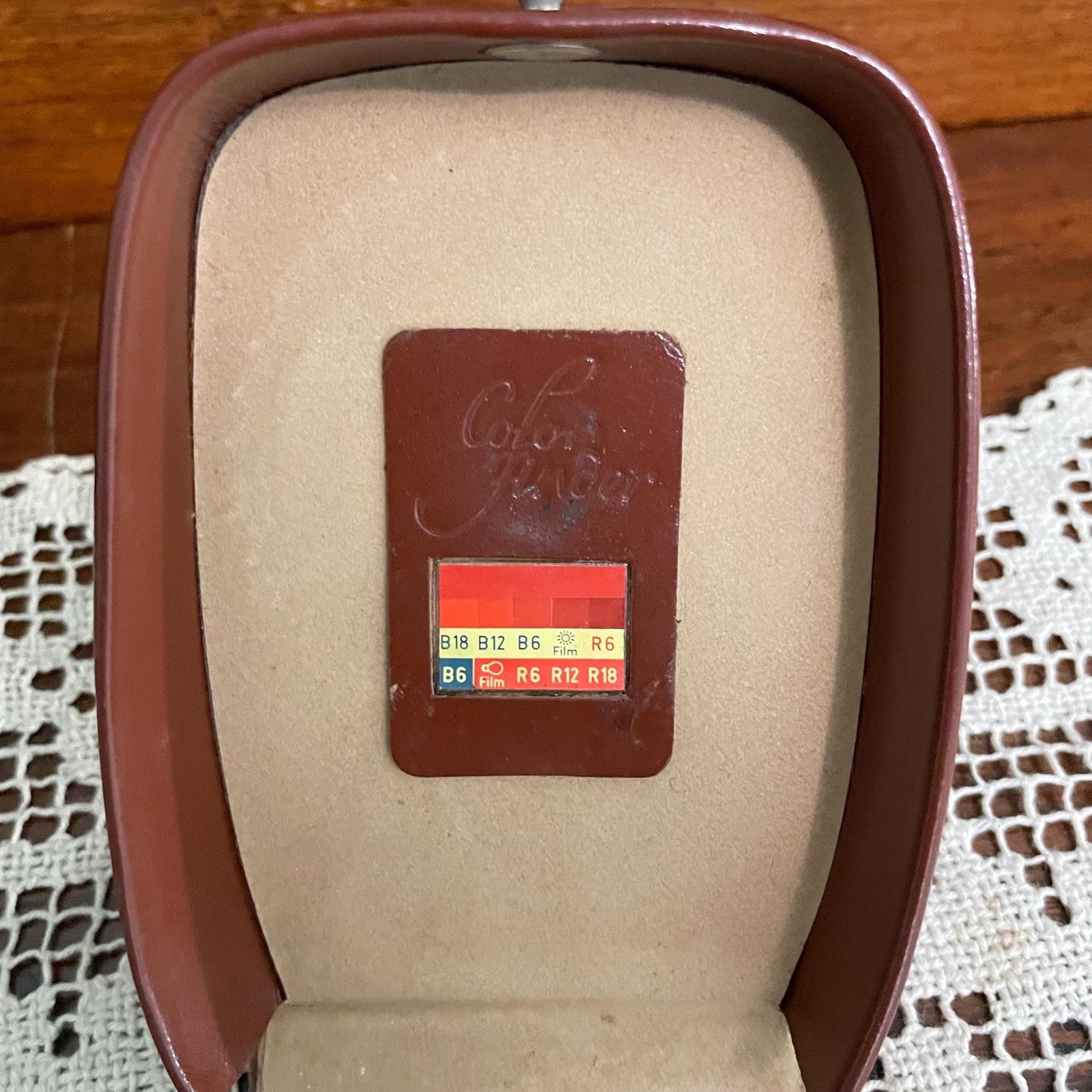 Vintage Gossen Lunasic Camera Color Finder Light Meter in Leather Case