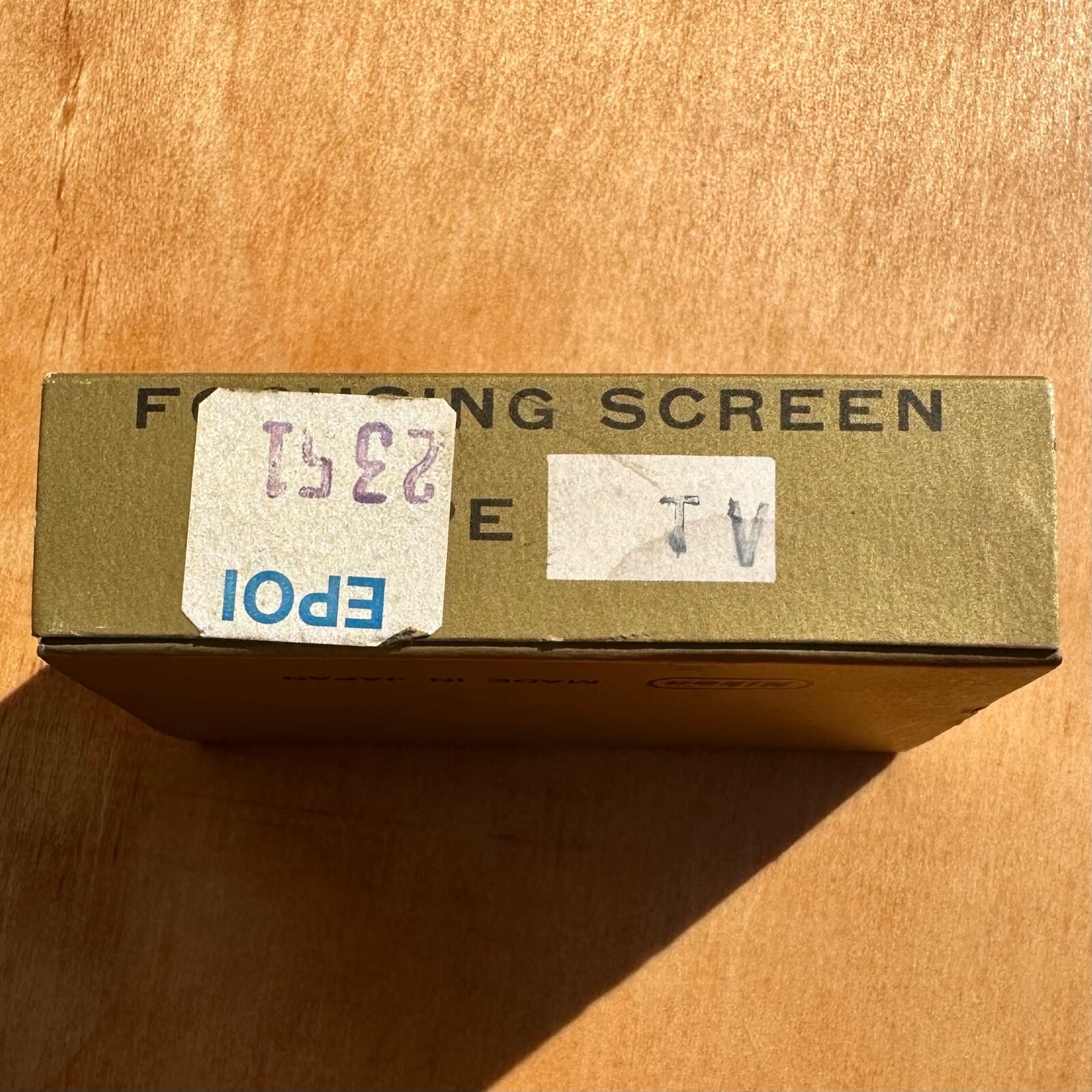 MINT New Old Stock Nikon Focusing Screen Nikon Type TV with Case, Insert & Box