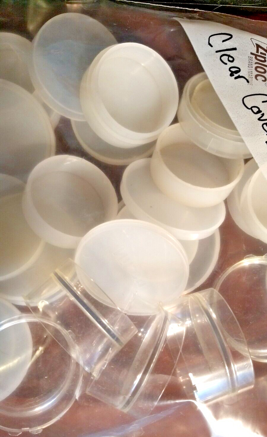 Appox. 25 Misc. clear Lens Caps Replacement Camera Parts