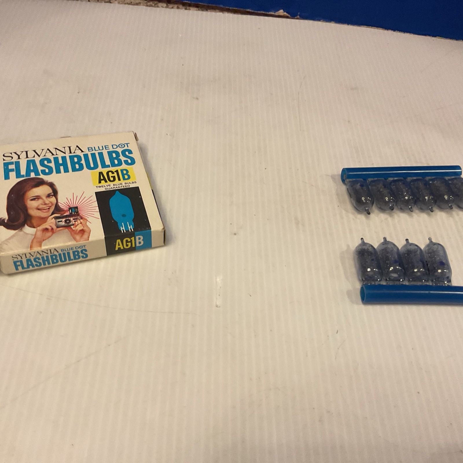 Vintage Sylvania AG1B Blue Dot Flashbulbs NEW 10 Bulbs Made in USA