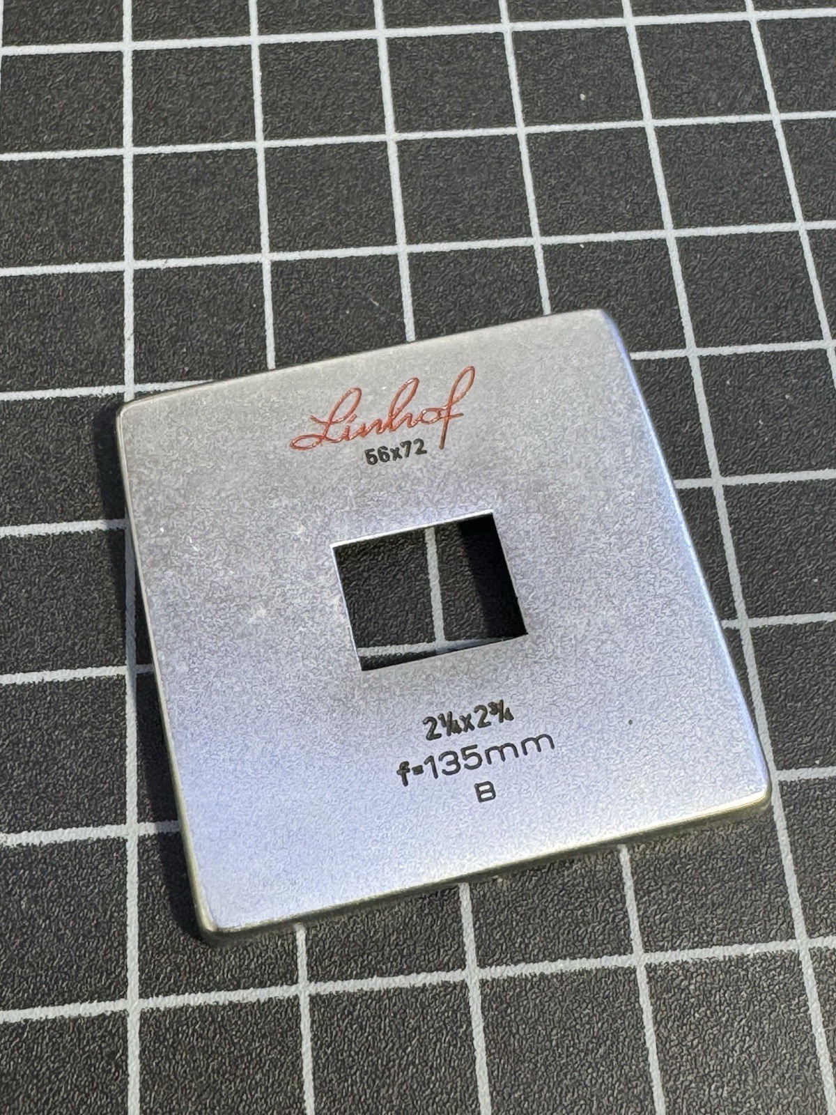 Linhof Baby Technika IV 6×7 Viewfinder Mask Set 135mm For Biogon Finder