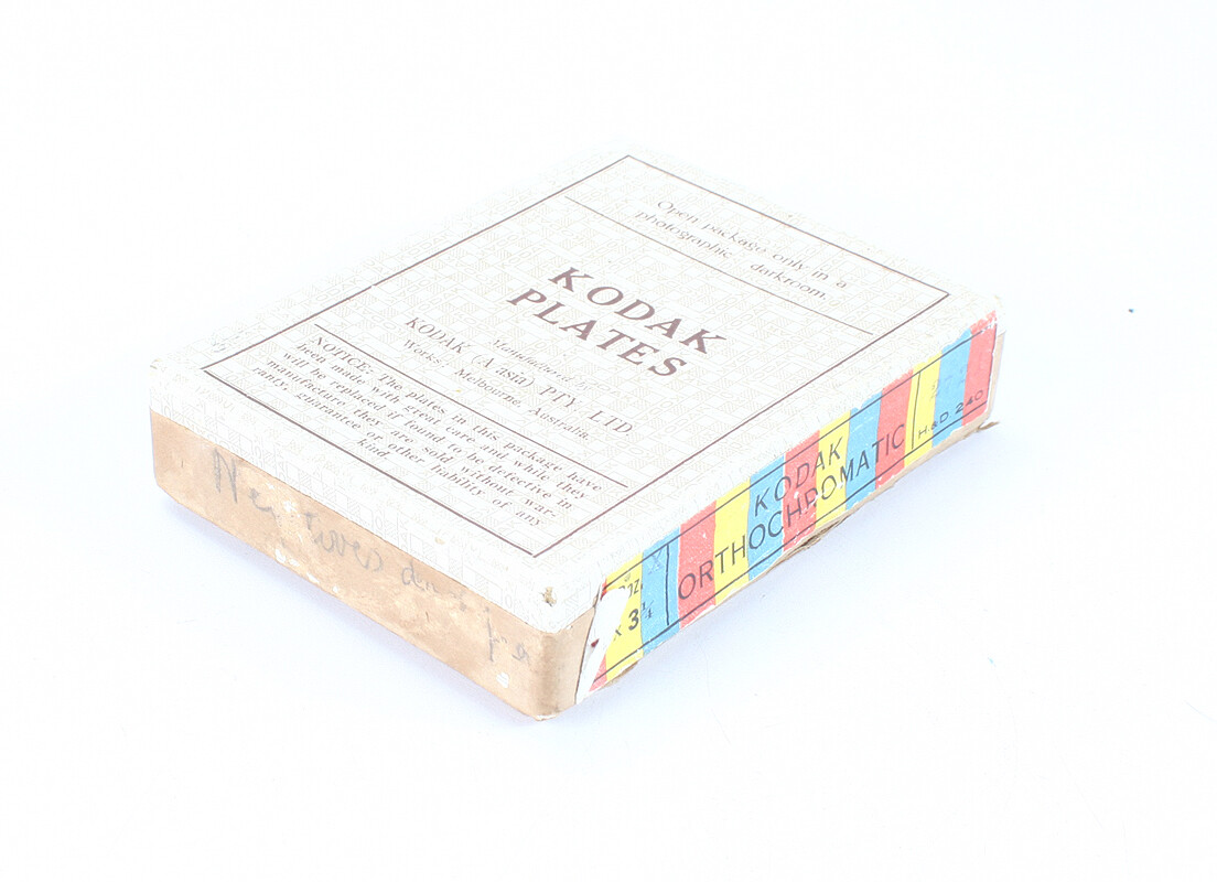 KODAK AUSTRALASIA BOX ONLY FOR 4-1/4 X 3-1/4 ORTHOCHROMATIC PLATES/cks/199430