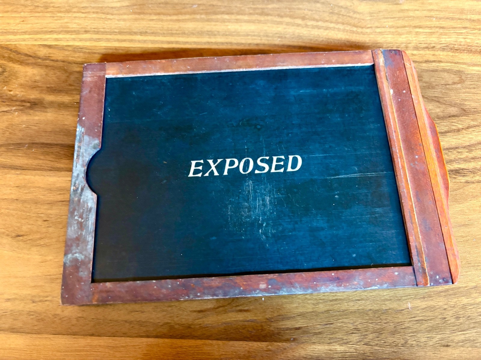 Antique 1800’s Box Camera Large Format Wood Film Plate Holder