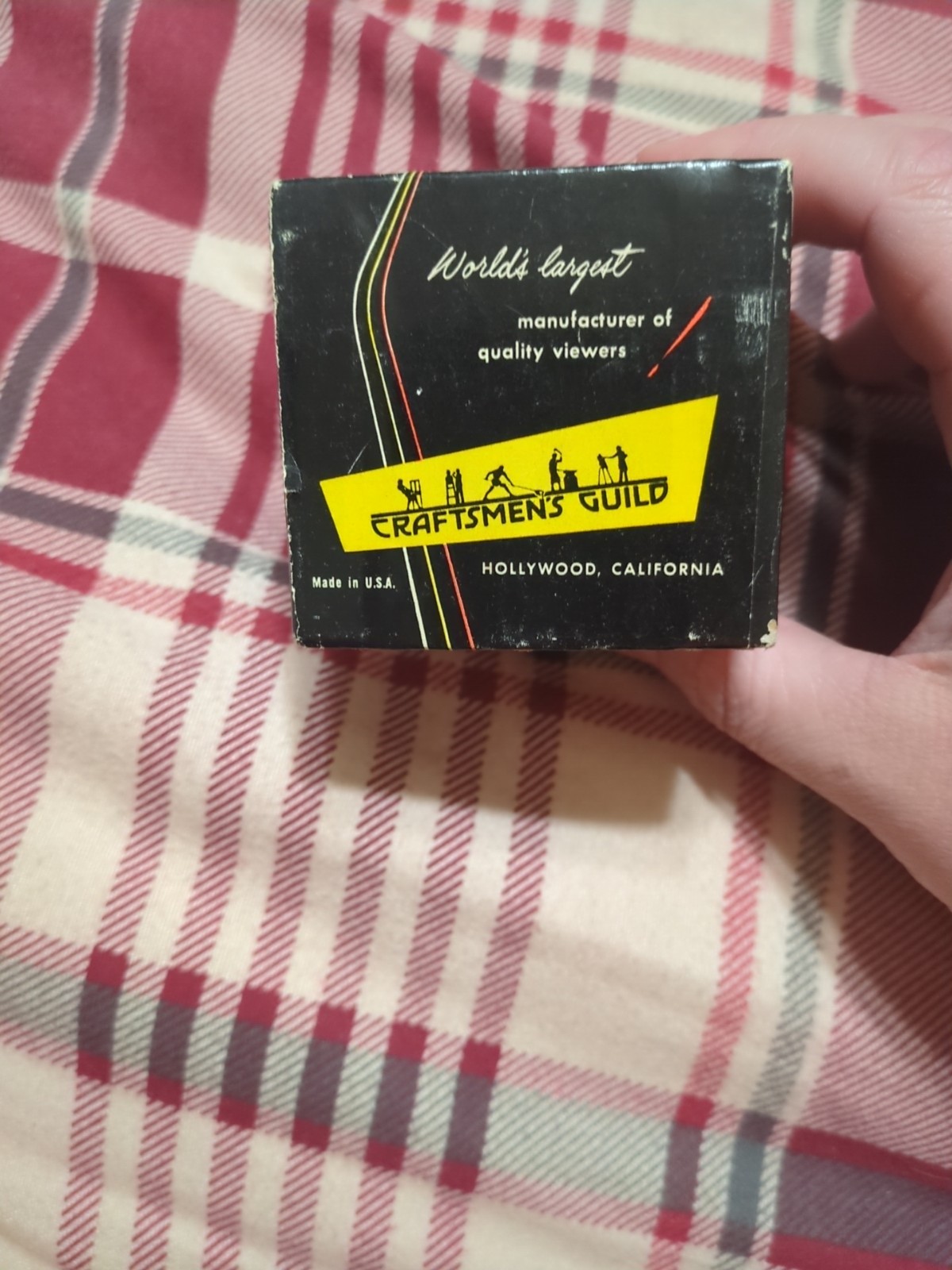 VINTAGE 1950s CRAFTMAN’S GUILD MINI-MASTER SLIDE VIEWER WITH ORIGINAL BOX
