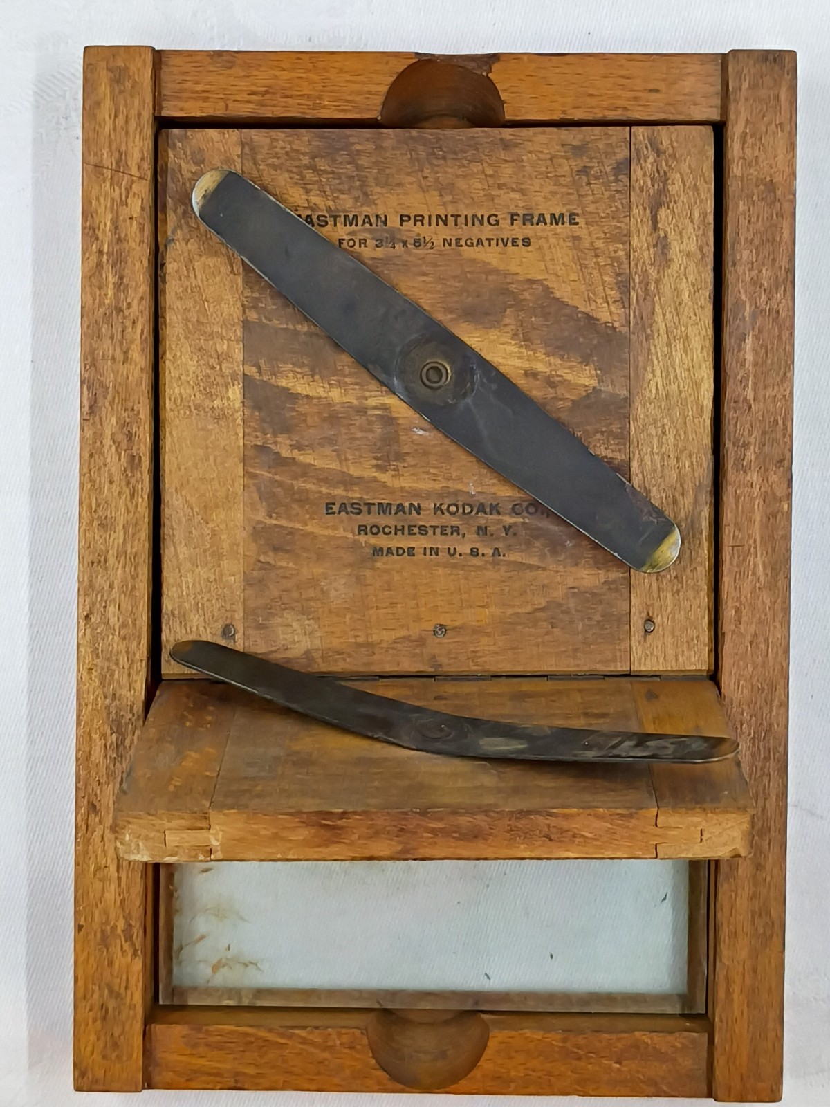 Vintage Eastman Kodak Printing Frame 3 1/4 X 5 1/2 Film Negatives USA Wooden