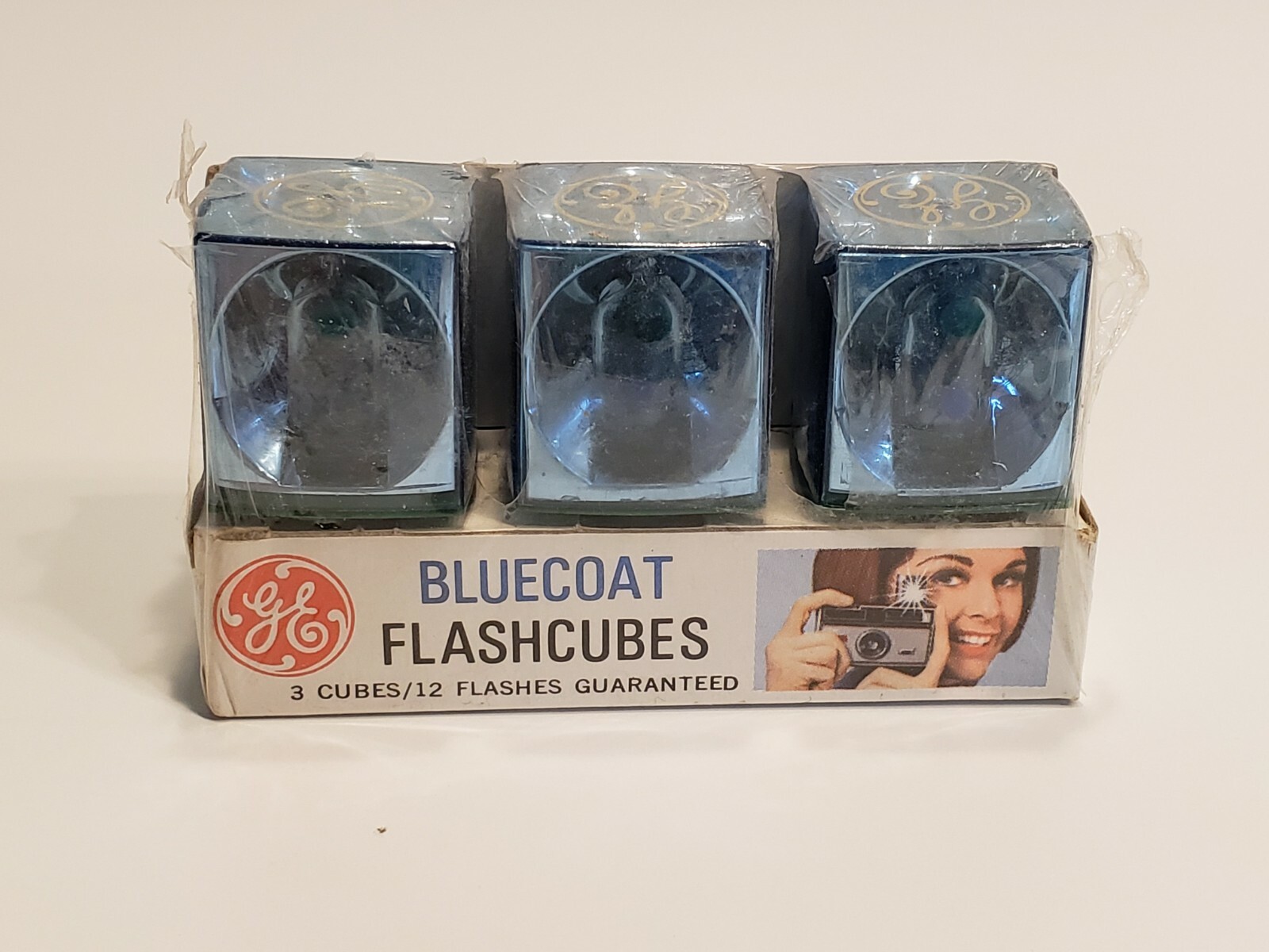 Vintage UNUSED GE Bluecoat Flashcubes 3 Cubes NEW