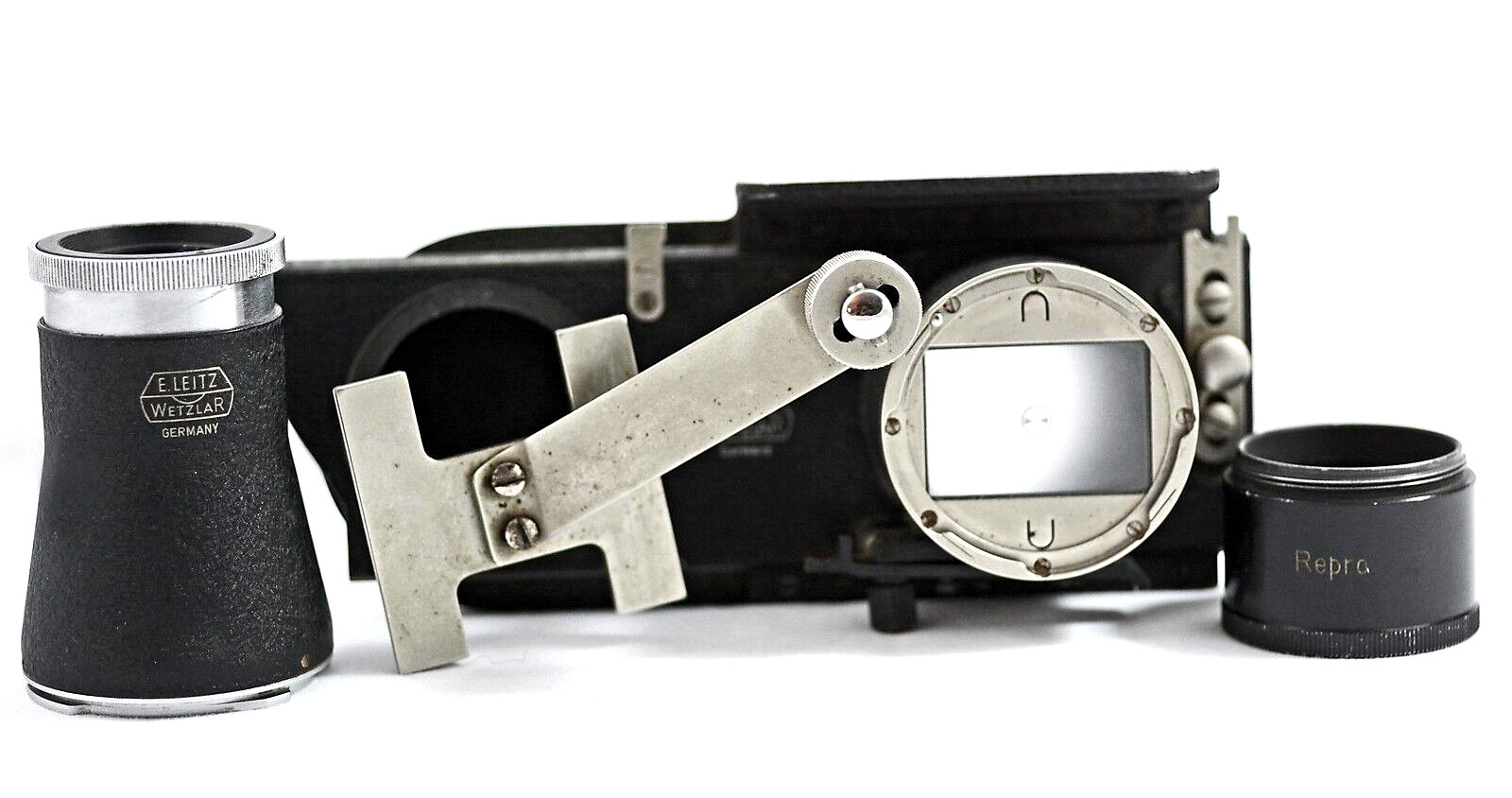 LEICA M CAMERA OOZAB FOCASING STAGE FOCOSLIDE WITH REPRO TUBE AND MAGNIFIER