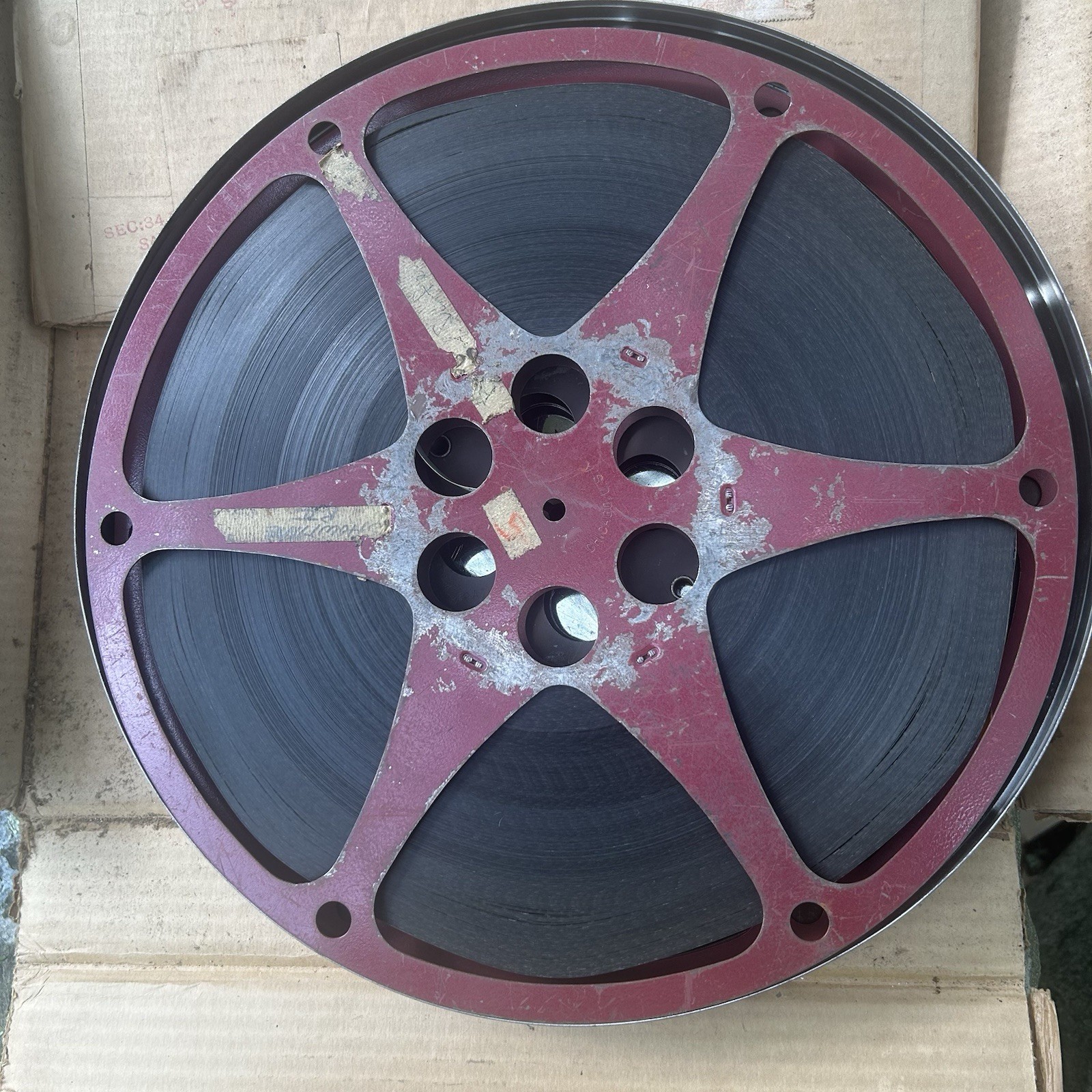 Vintage 1940s Swing Hostess Full Movie Reel On 2 Reels In Original Shipping Box