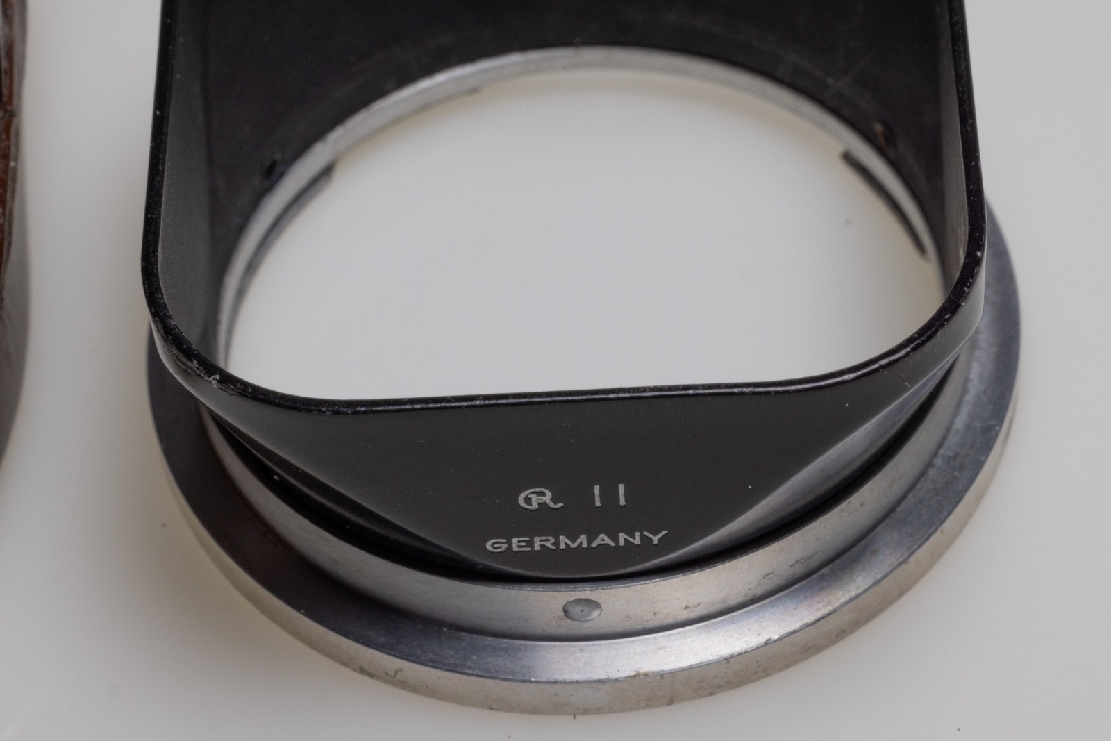 Rolleiflex TLR Lens Shade Hood with Leather Case Germany *Excellent*