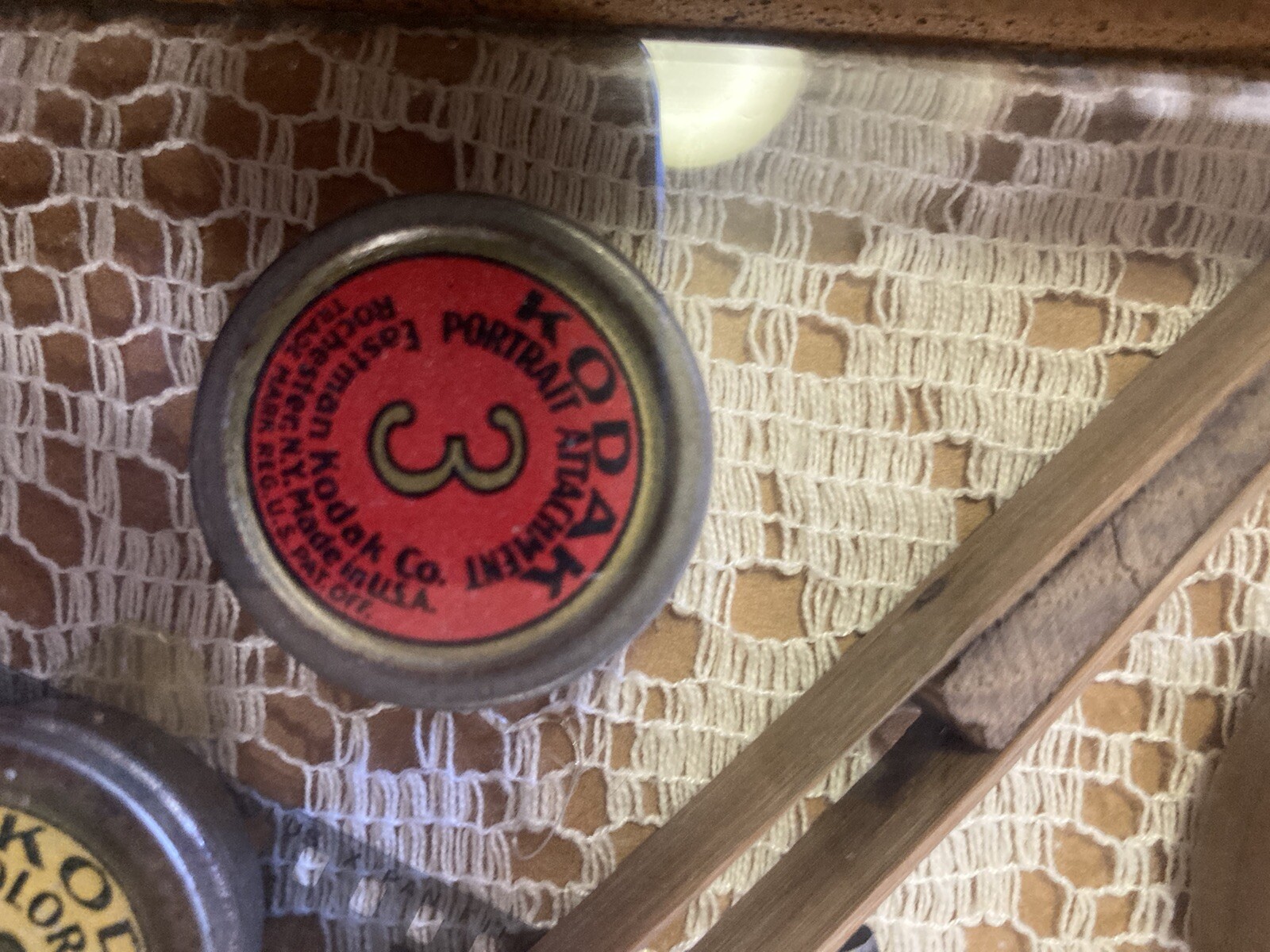 Rare Vintage Photography -Camera Items In Shadow Box
