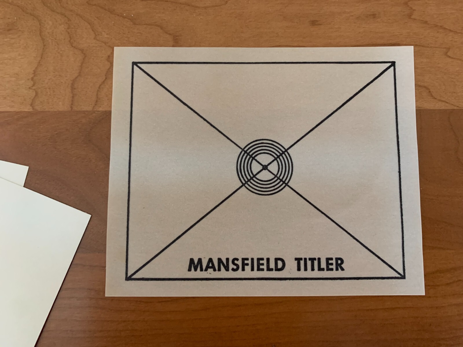 Vintage Instructions for the Mansfield 8 / 16mm Film Titler + Title Frame Cards