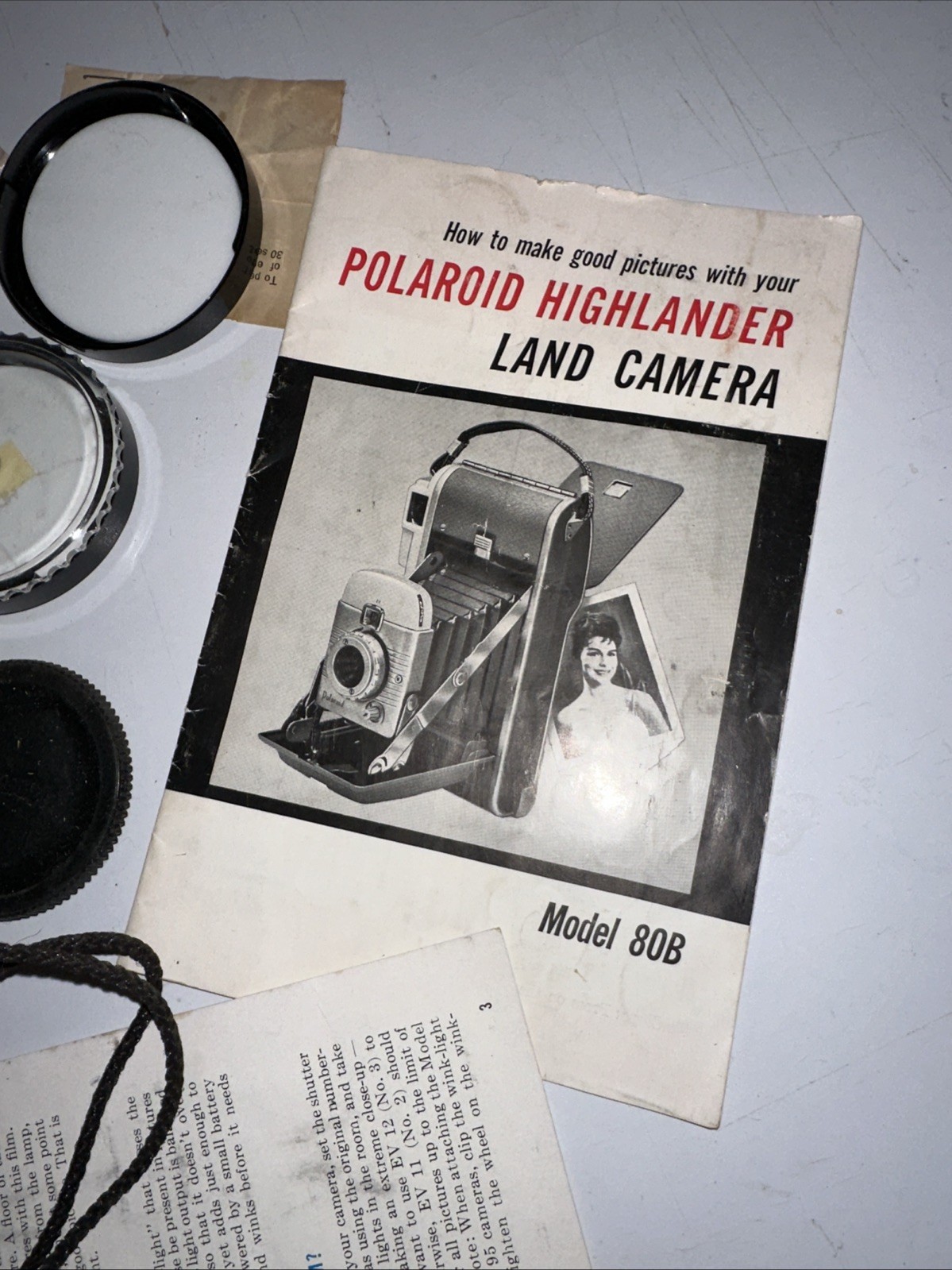 POLAROID WINK LIGHT MODEL 250 VINTAGE CAMERA ACCESSORIES LOT Flash Bulbs Kodak