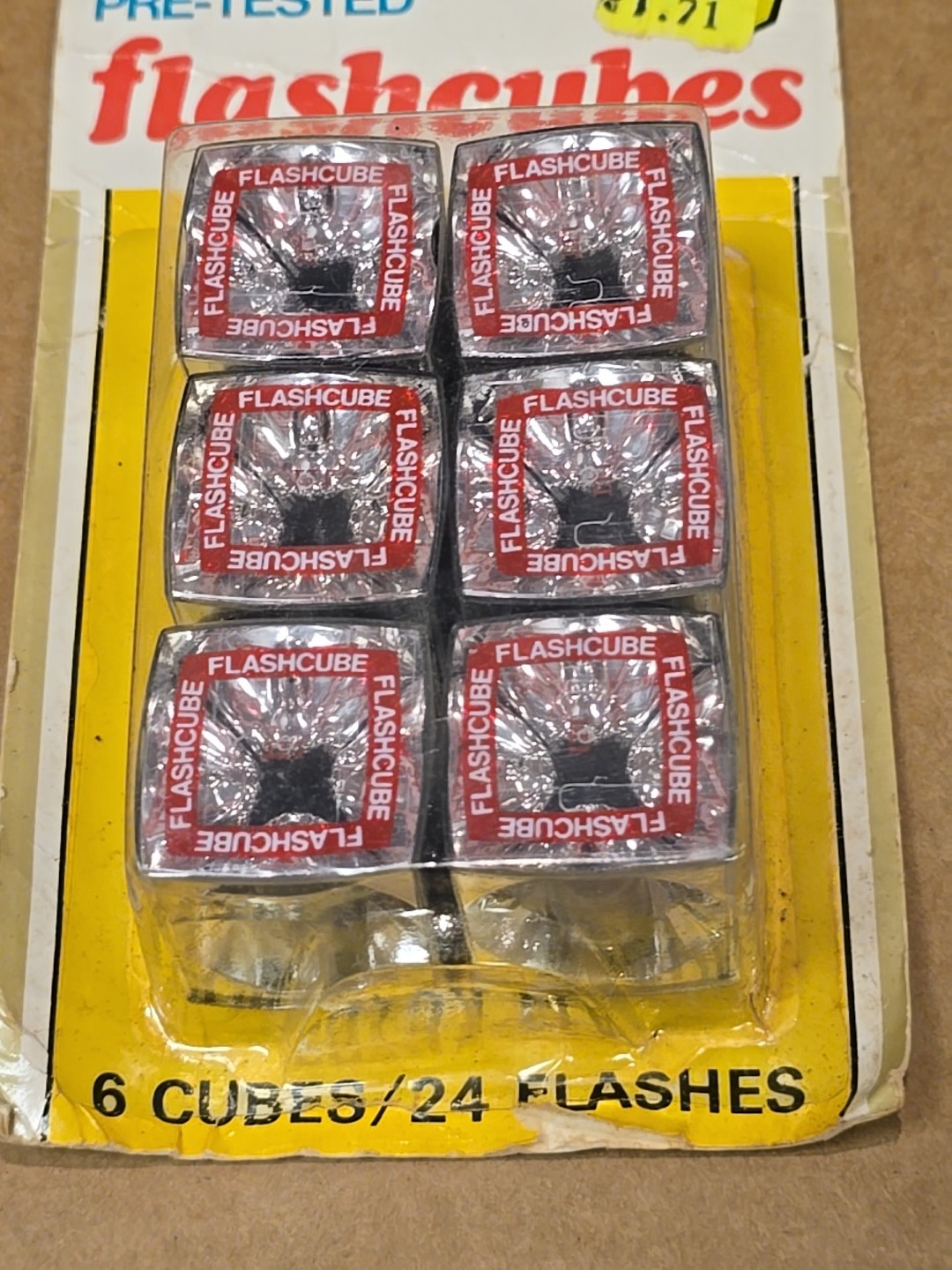 Vintage Kmart Pretested Focal Flash Cubes Set of 6 Cubes 24 Flashes NIP NOS