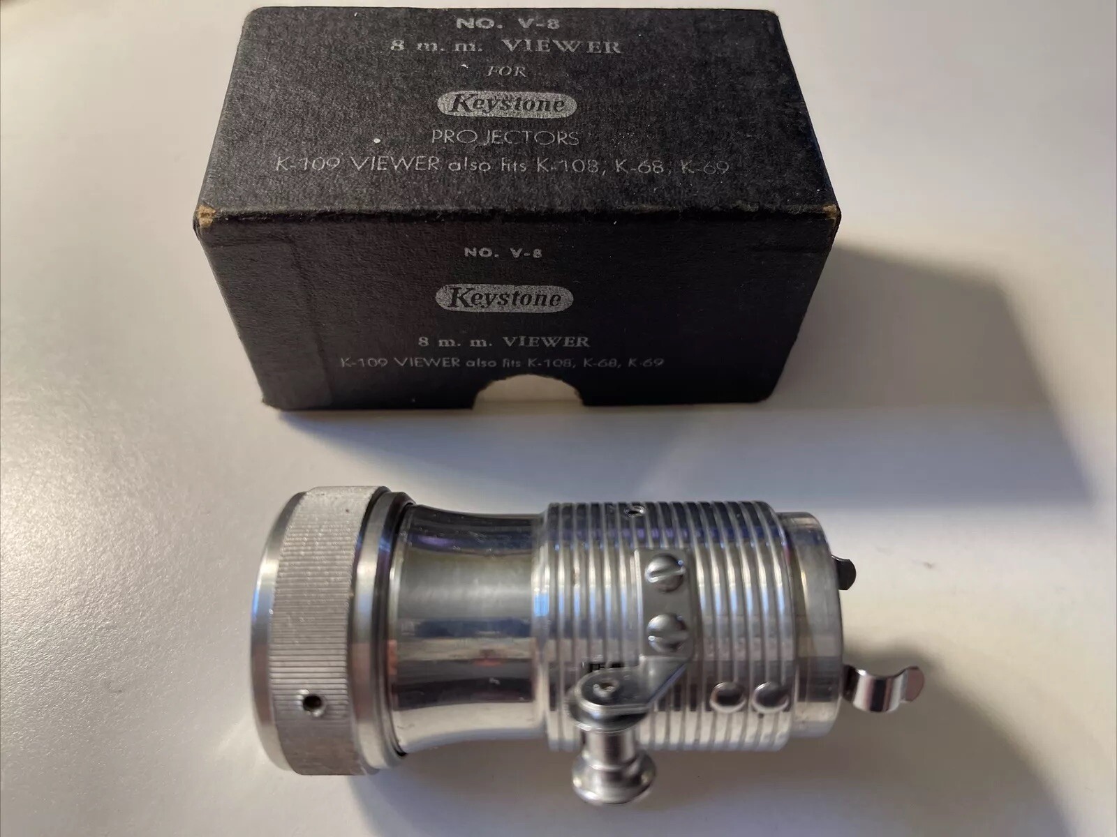 VINTAGE KEYSTONE PROJECTORS NO. V-8 8MM VIEWER FOR K-109 K-108 K-68