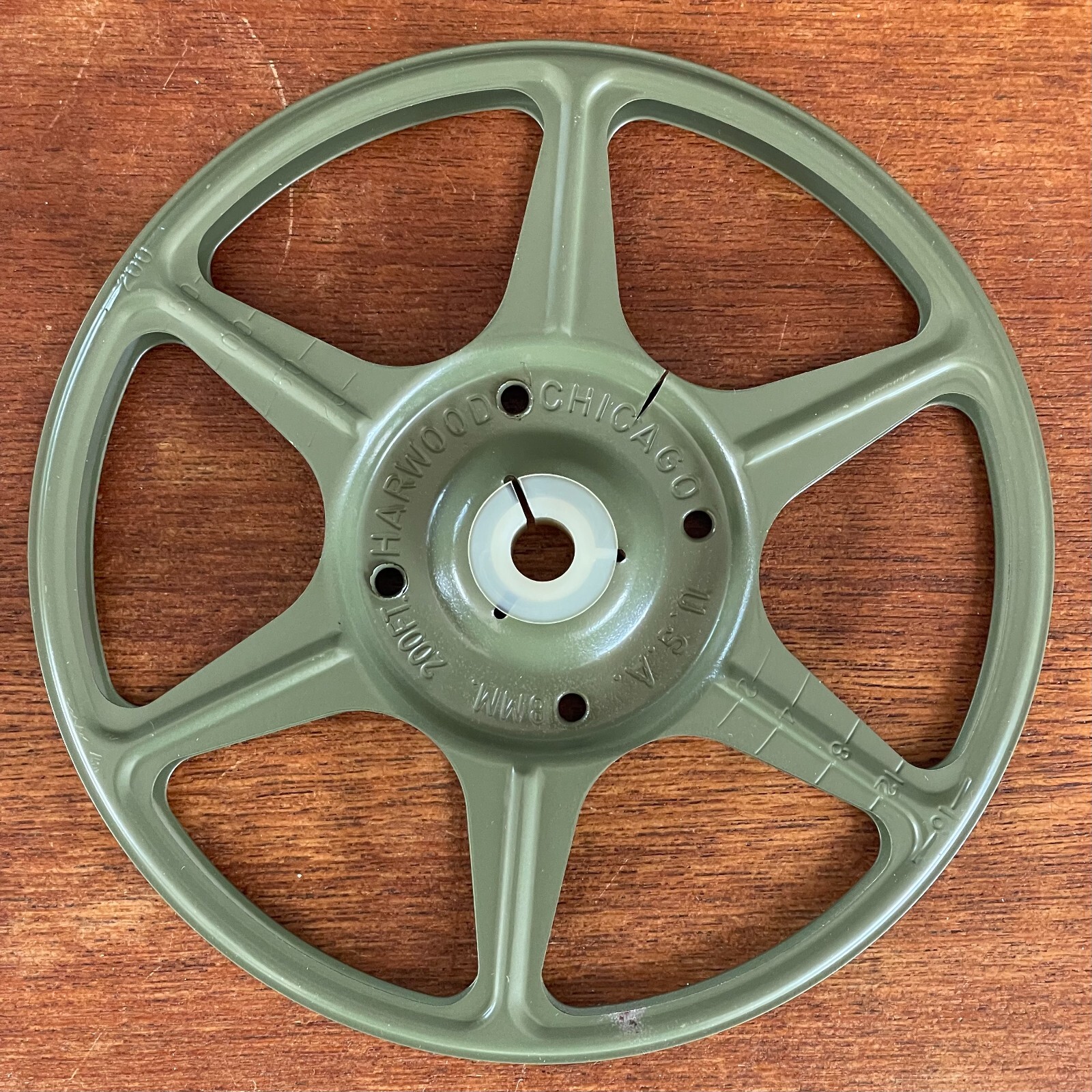 5 inch 200 Foot KMART Brand Dual 8mm Film Canister with Reel