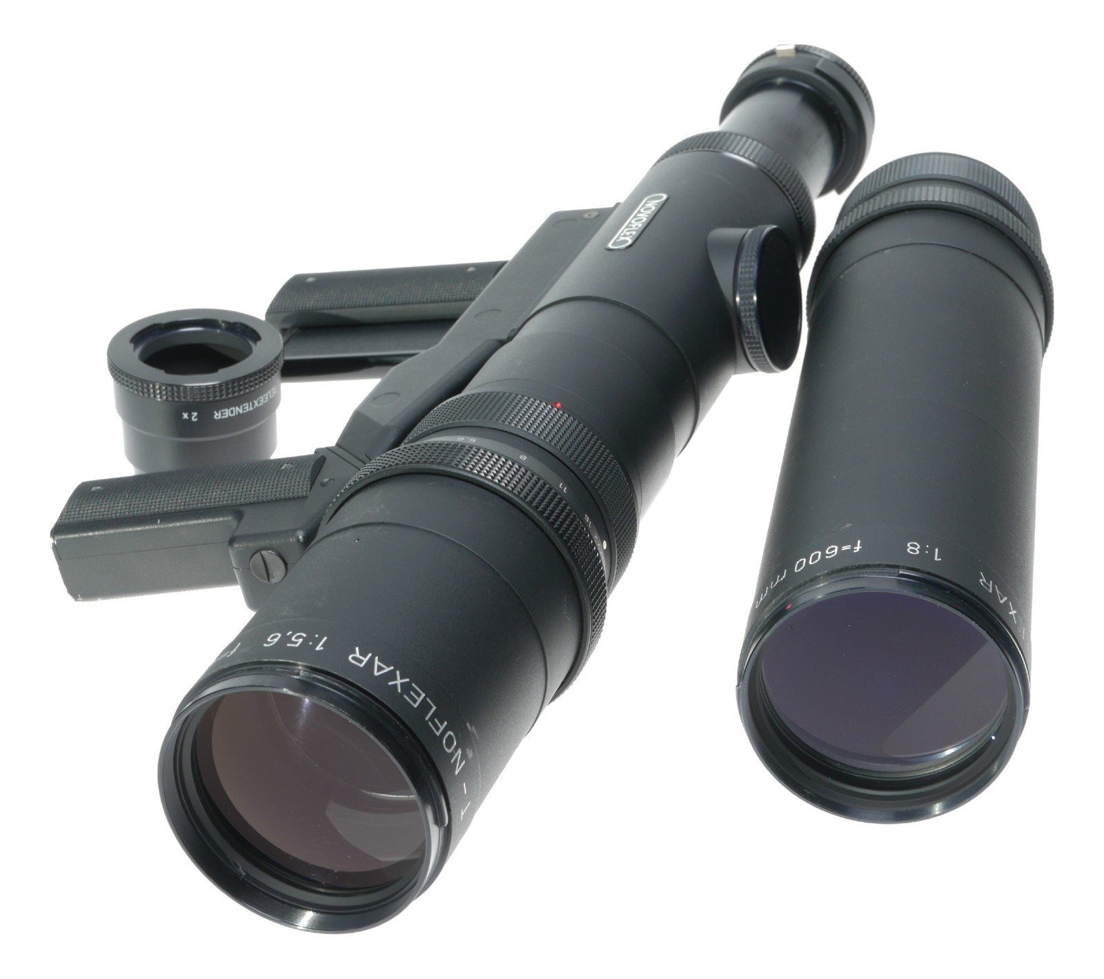 Novoflex Pistol grip focus F5.6 400mm and 600mm tele lens shoulder sniper