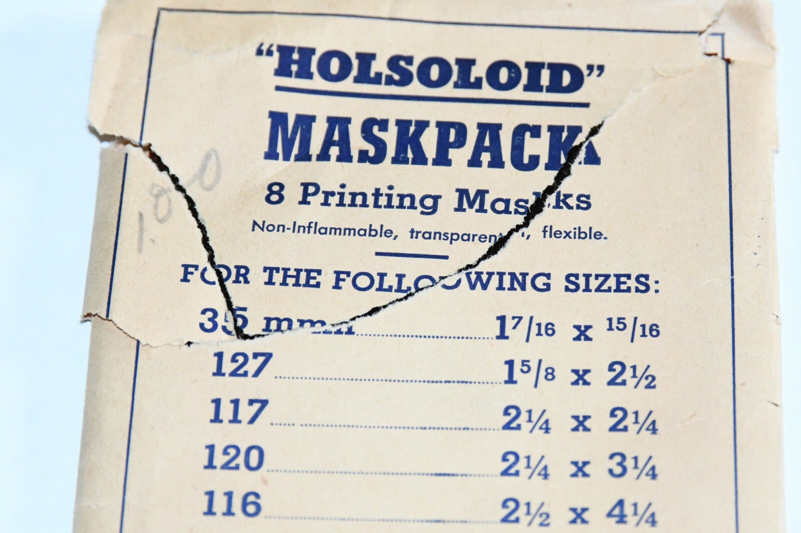 Vtg Holsoloid MaskPack 8 Printing Mask Set 620 616 120 127 117 35mm Celluloid