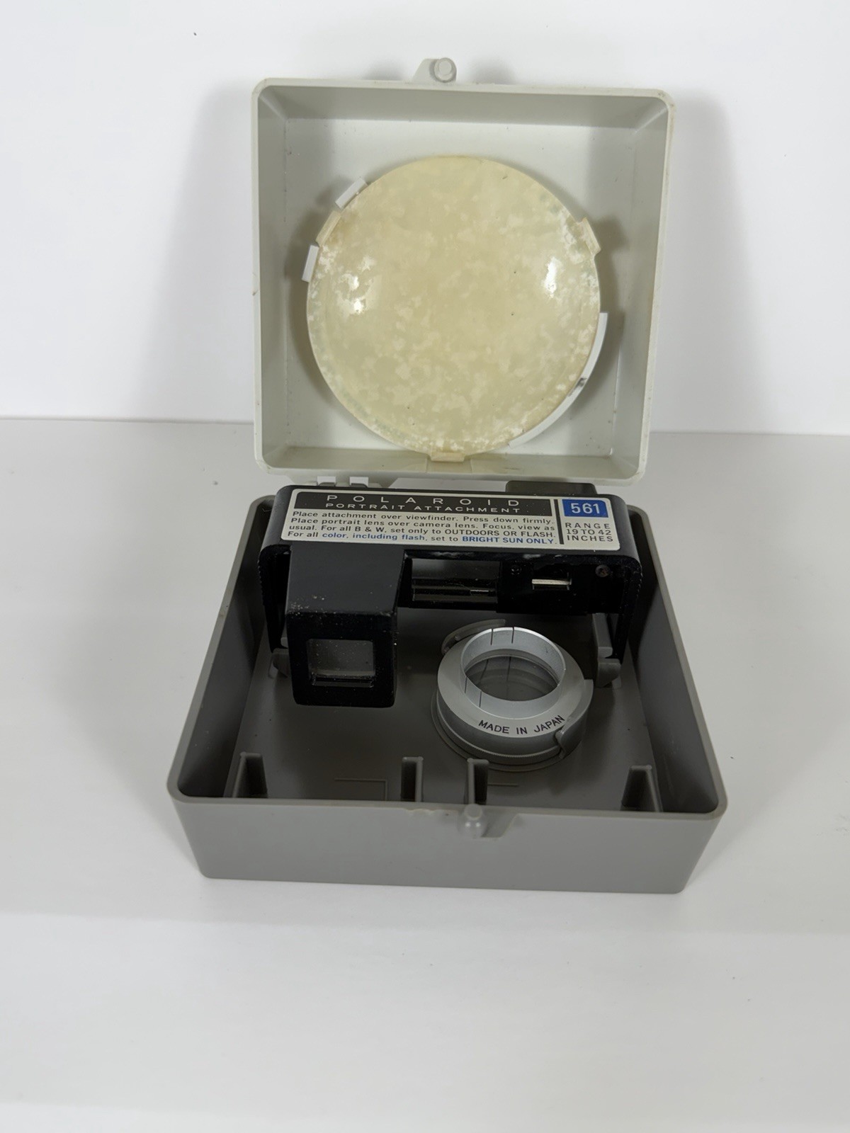 Polaroid Portrait Attachment 581A Kit Land Camera w Case Lens Vintage