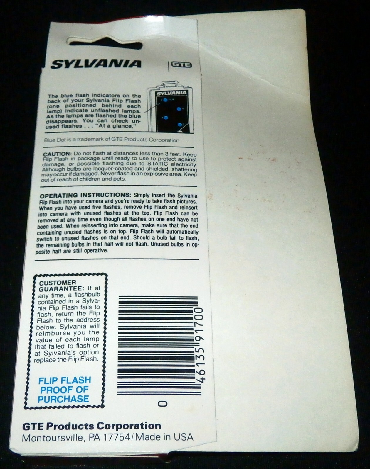 Vintage Sylvania Flip Flash Super 10 Flashbar | New Old Stock NOS | Fast Ship!
