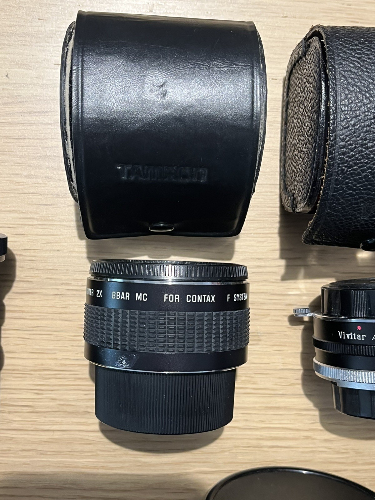 Vintage Camera Accessory Lot Olympus Vivitar Yashica Teleconverter Filters