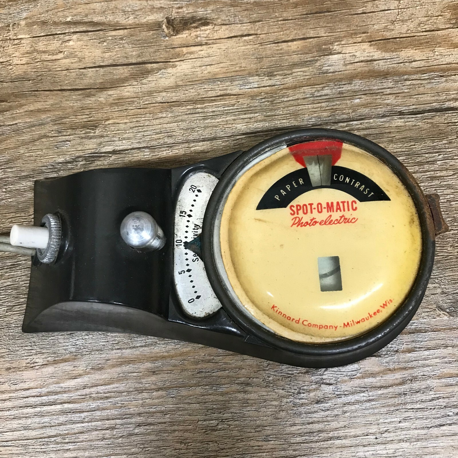 Photo-Electric Spot-O-Matic Photo ENLARGING Meter Vintage Kinnard Company